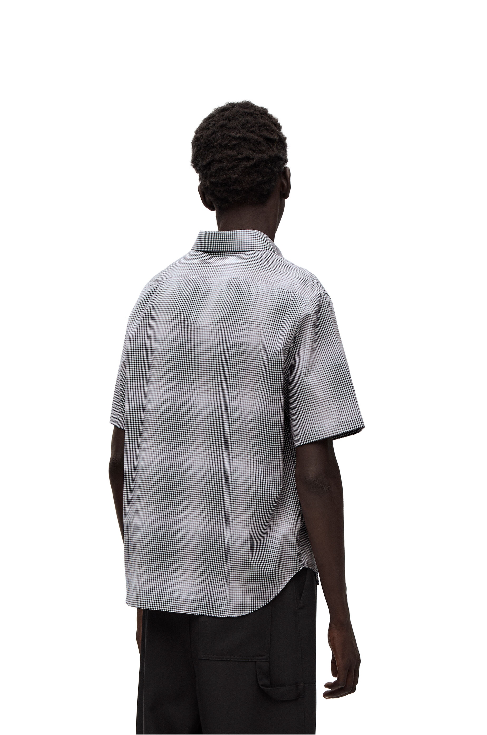 Faded check short sleeve shirt - 4