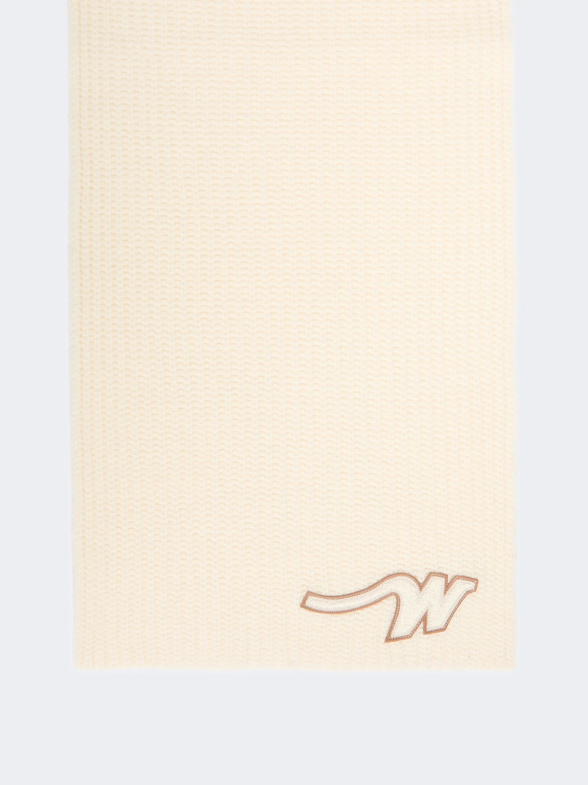 BARDIES Wool yarn scarf - WHITE - 1