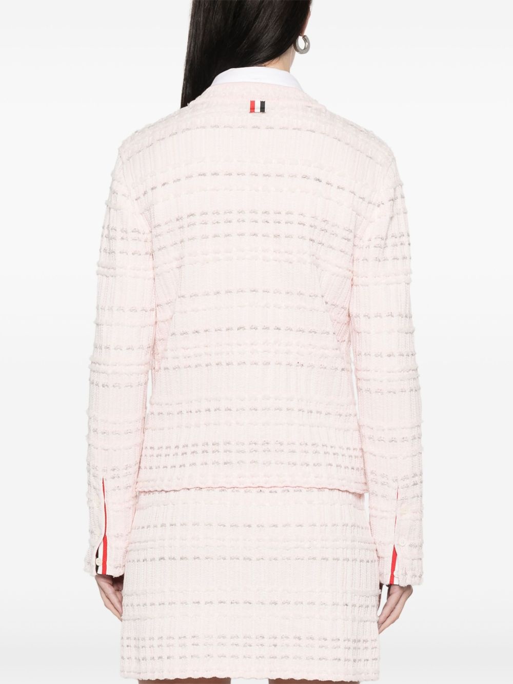 seersucker cotton cardigan - 4