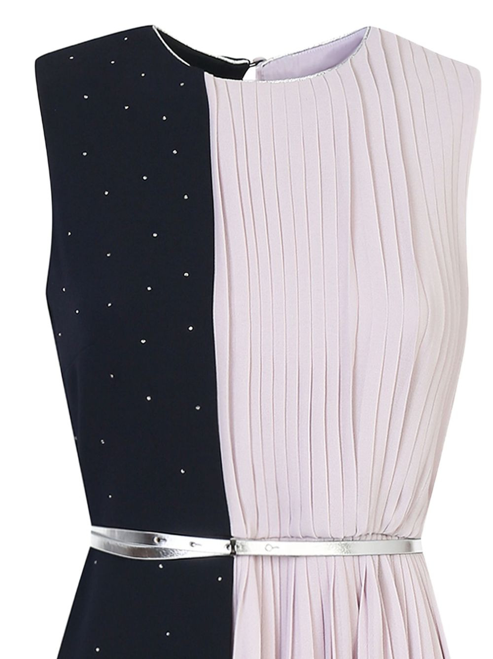 embellished pleated dress - 2