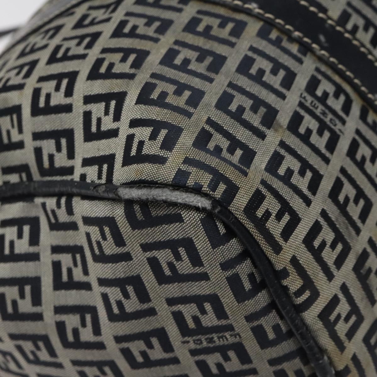 FENDI Zucchino Canvas Hand Bag Navy - 13