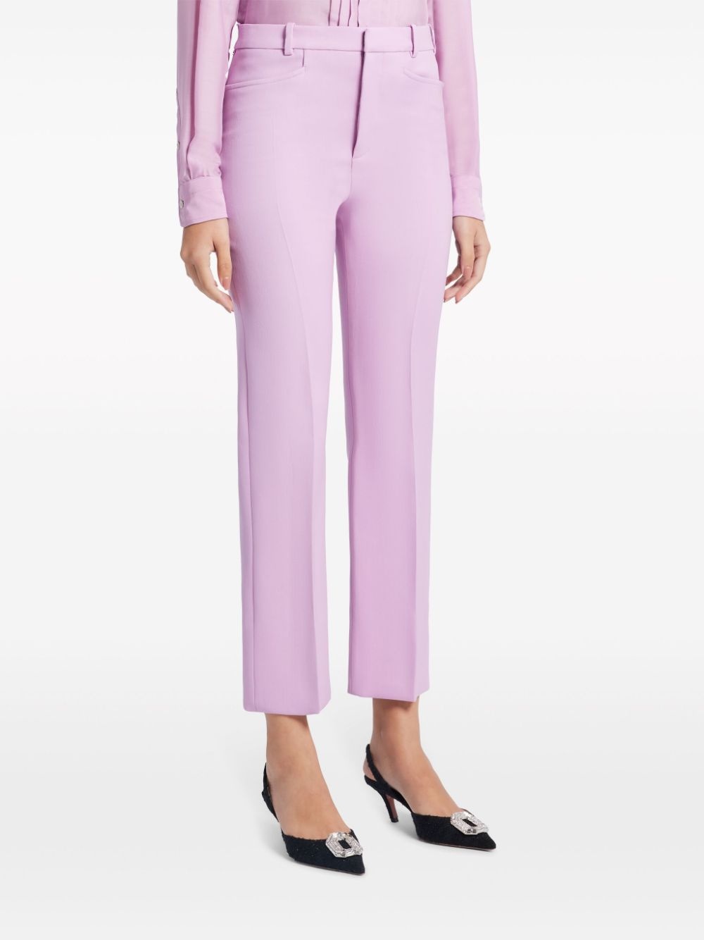 mid-rise tailored trousers - 3