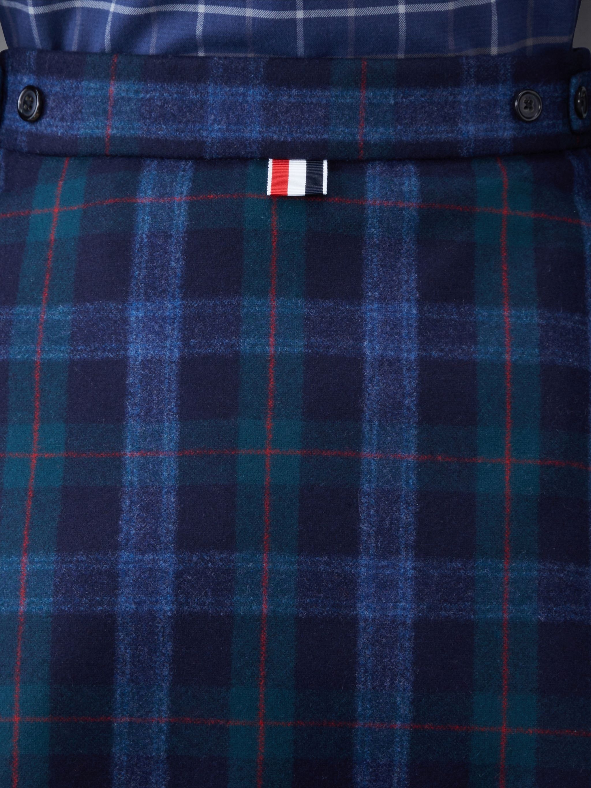 Tartan Flannel Side Tab Skirt - 6