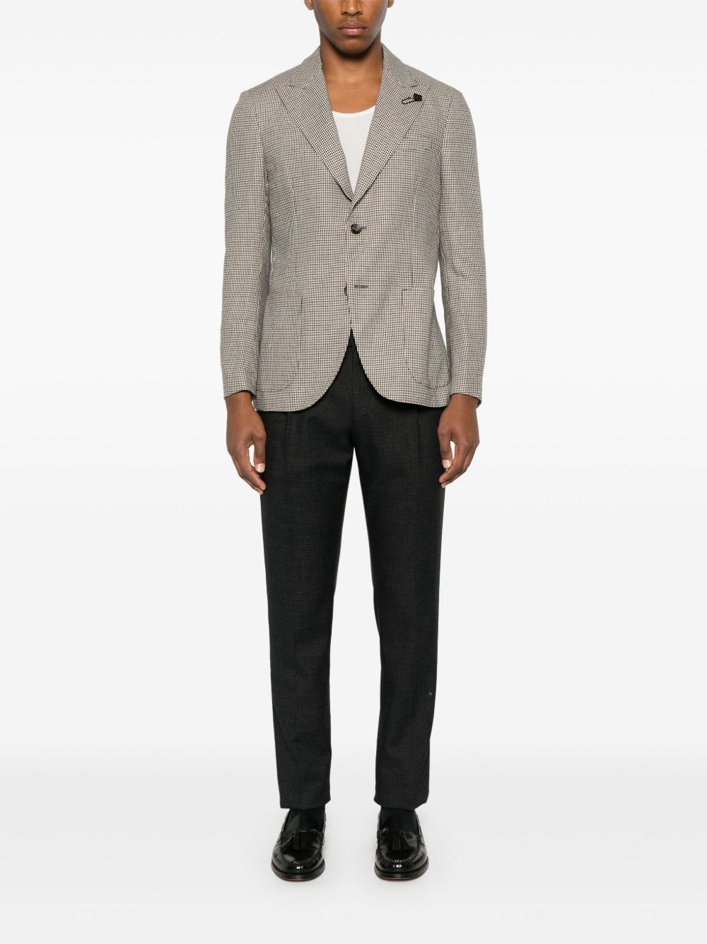 houndstooth blazer - 2