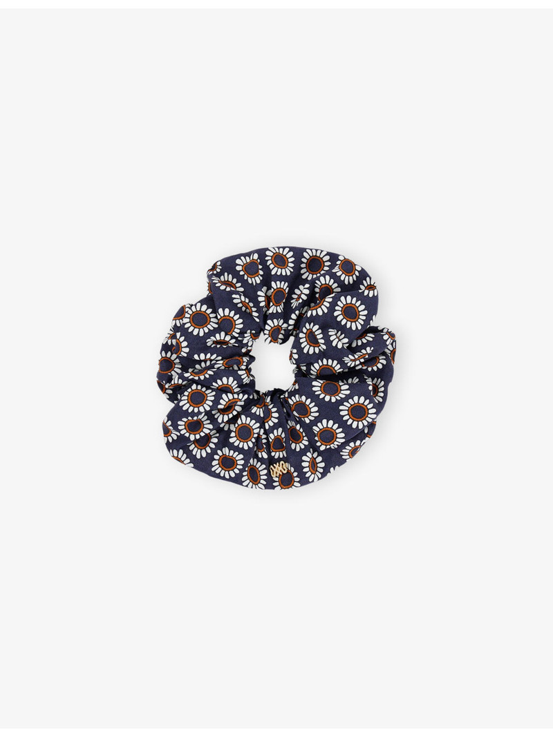 Floral Woven Scrunchie 1