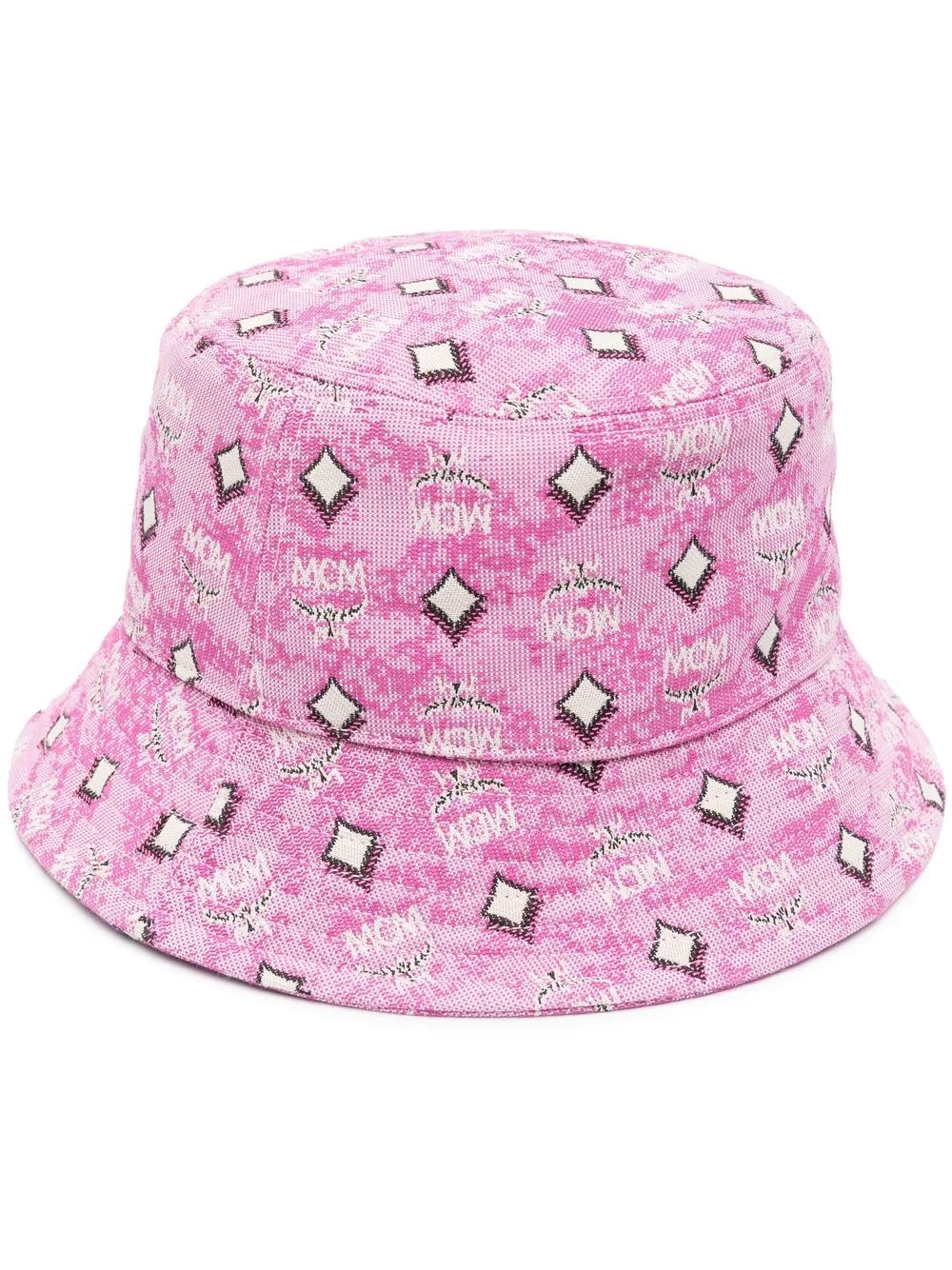 jacquard-print bucket hat - 1