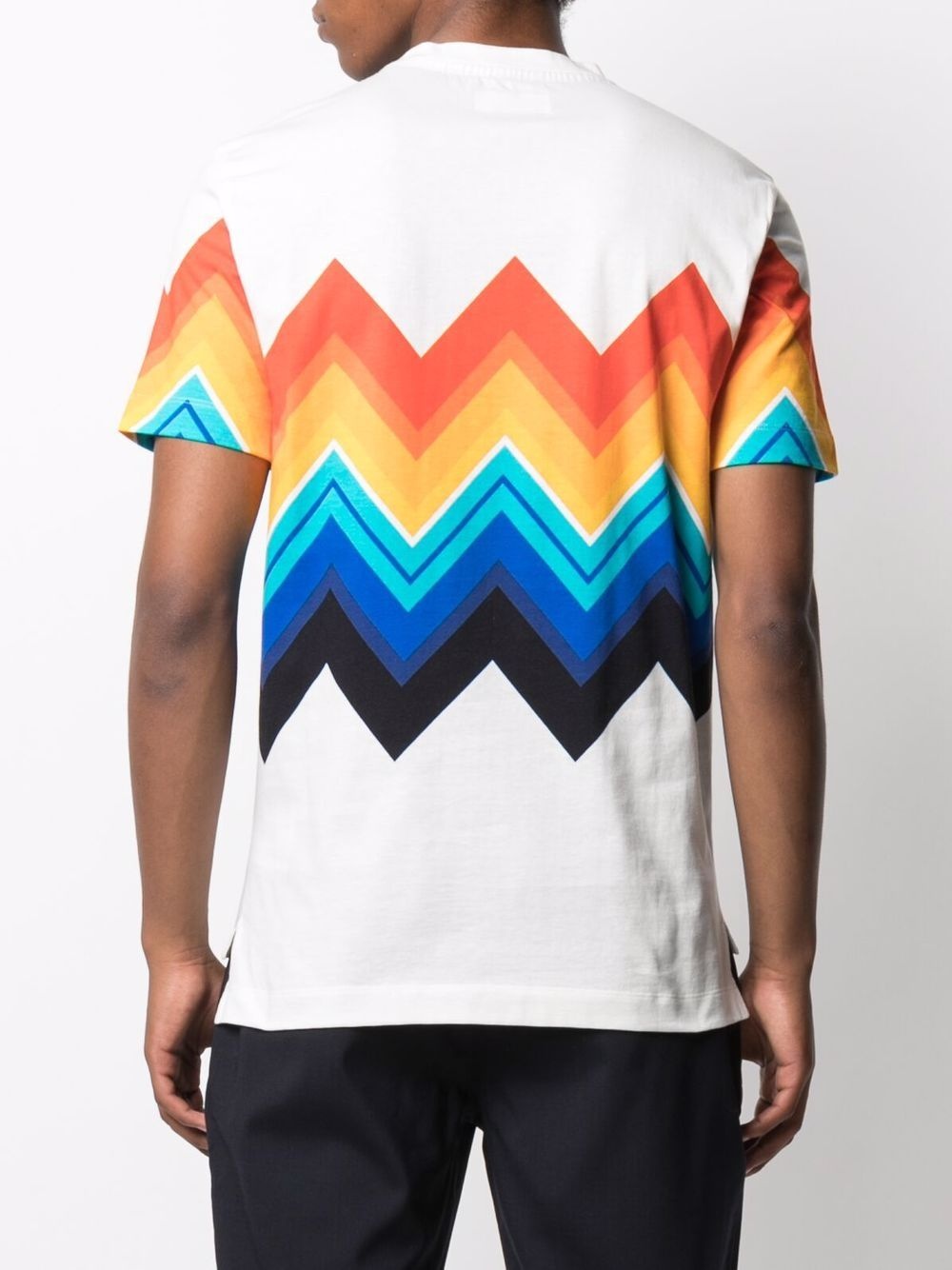 zigzag-print T-shirt - 4