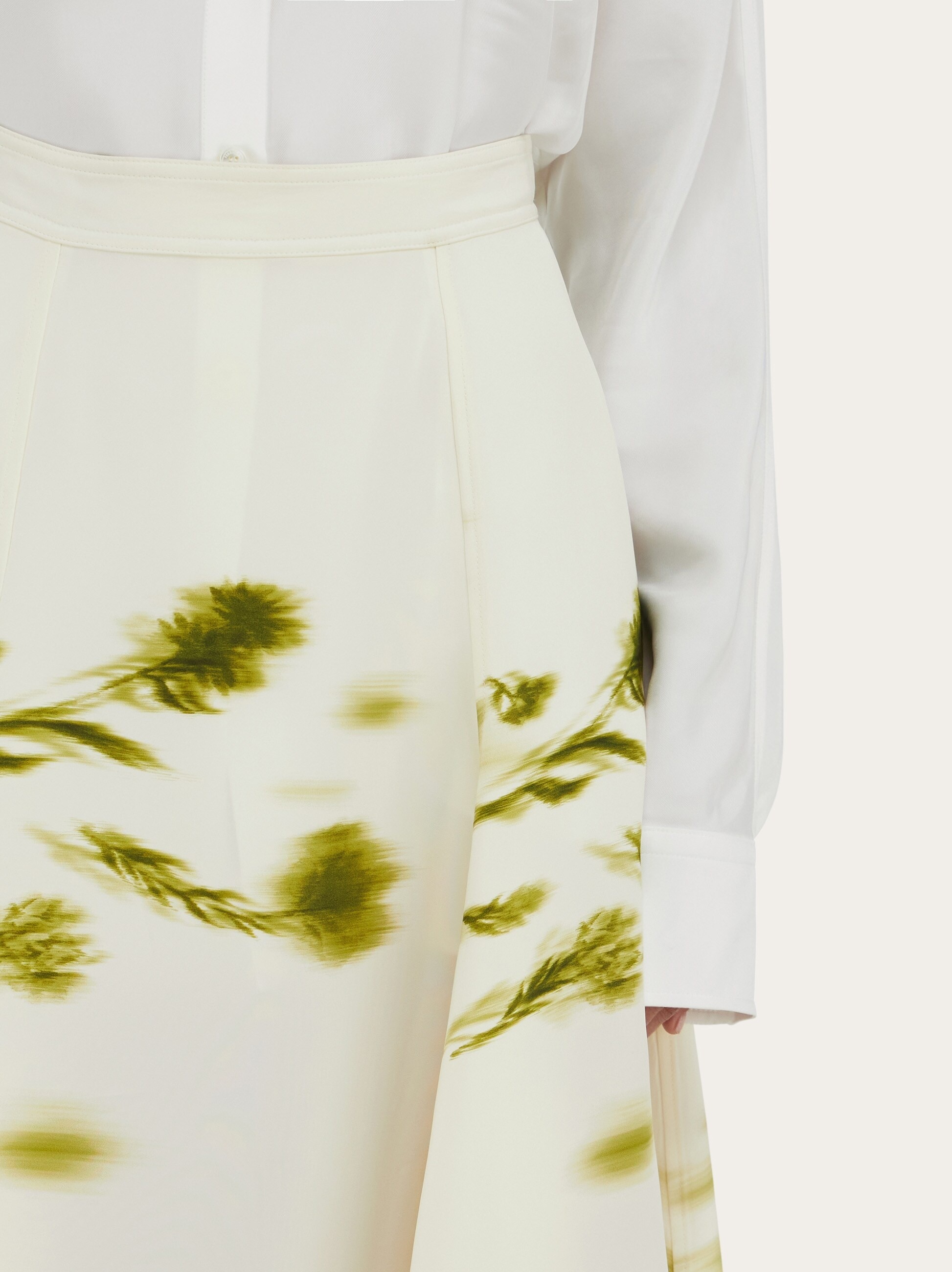 Blossom print handkerchief midi skirt - 4