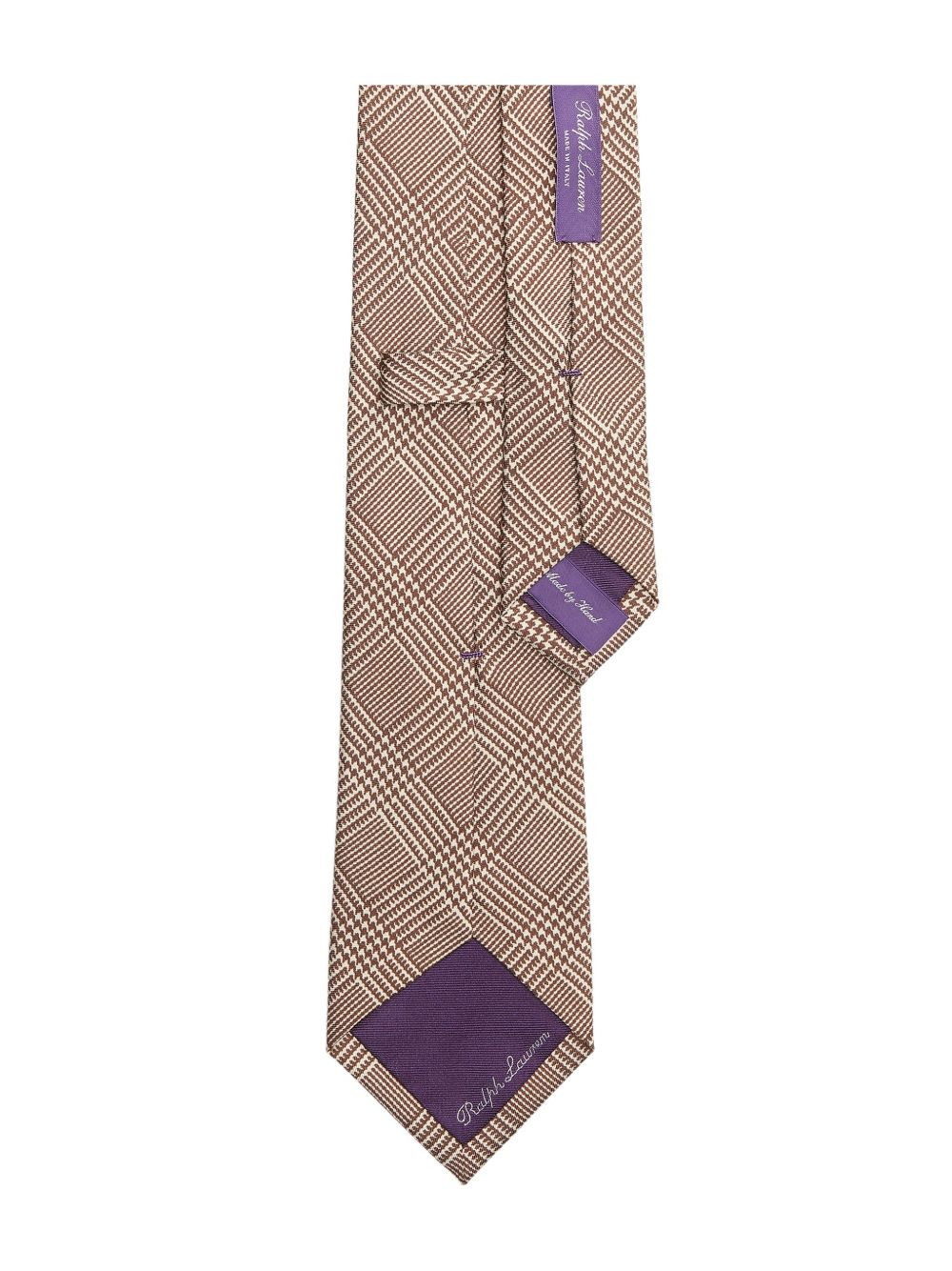plaid-check tie - 2