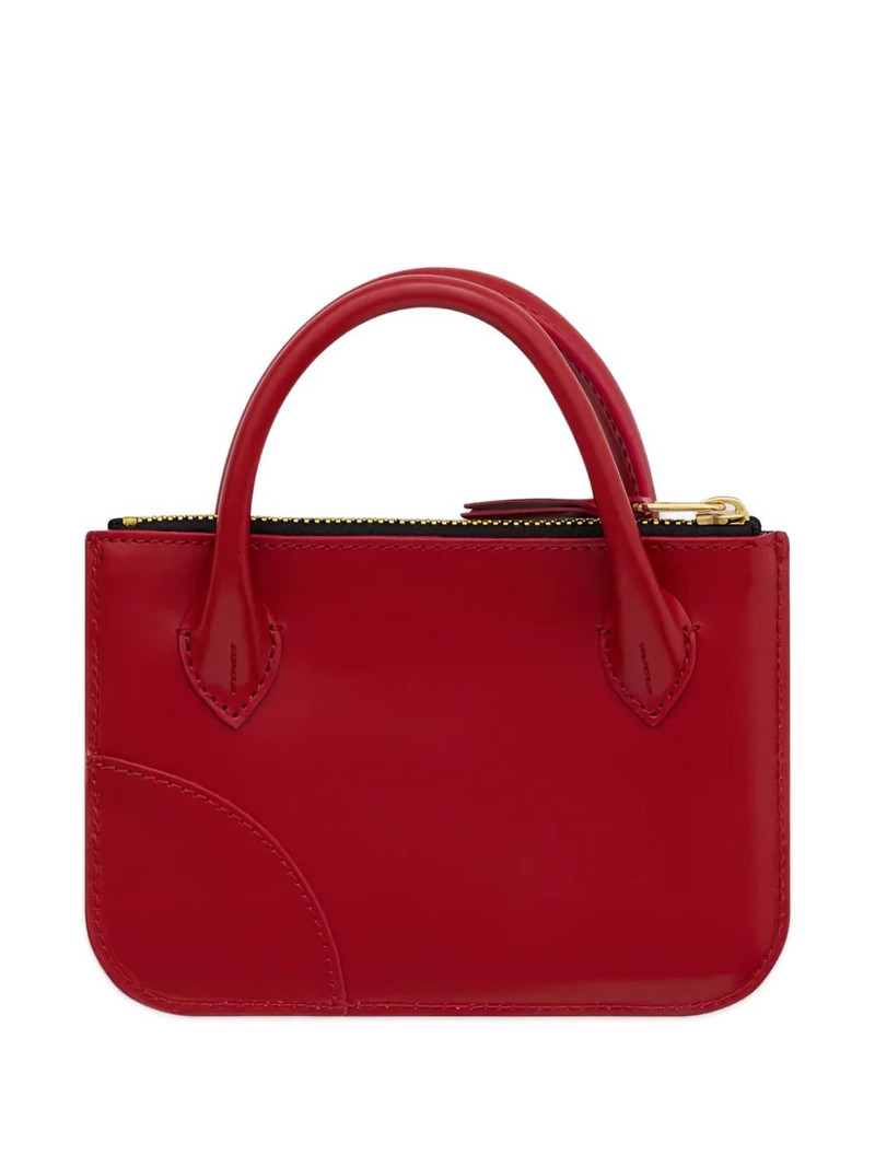 Comme Des Garçons handle logo-print wallet outlook