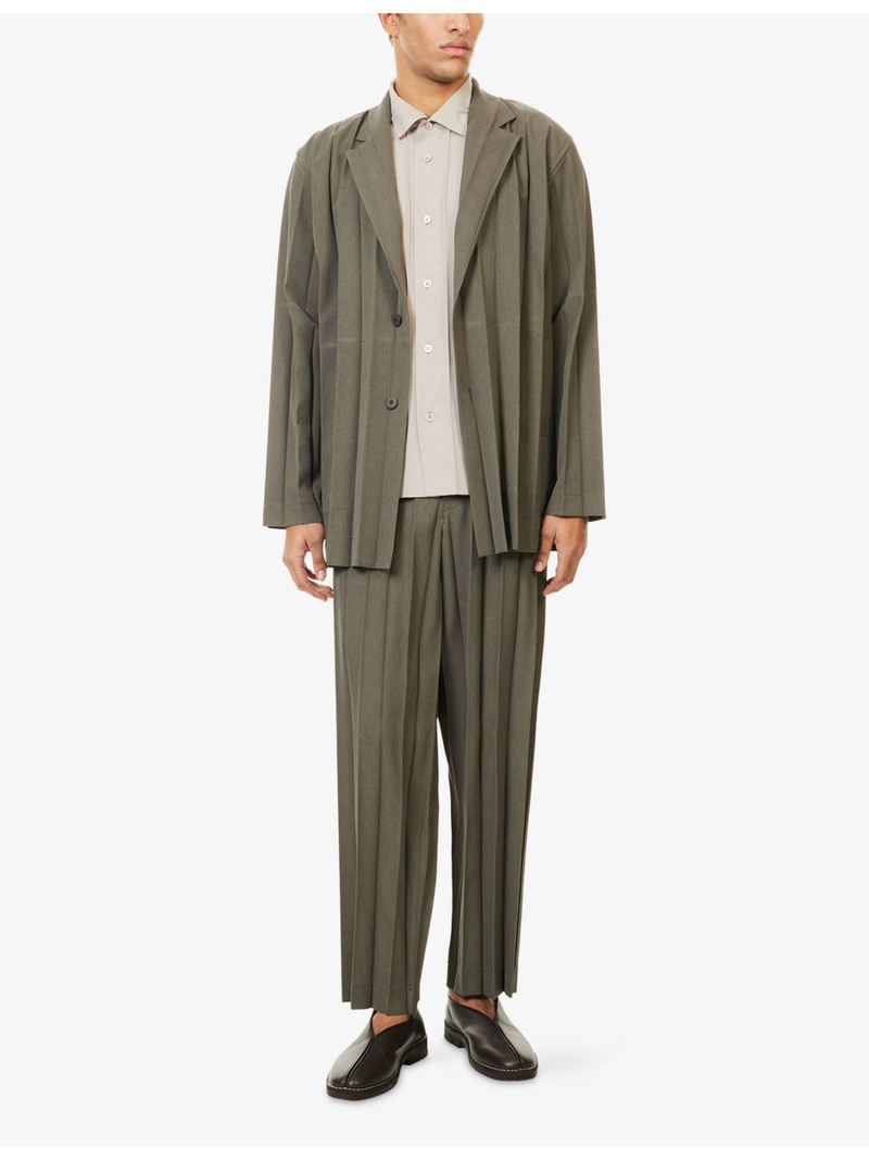 ISSEY MIYAKE Edge Ensemble Pleated Woven Jacket outlook