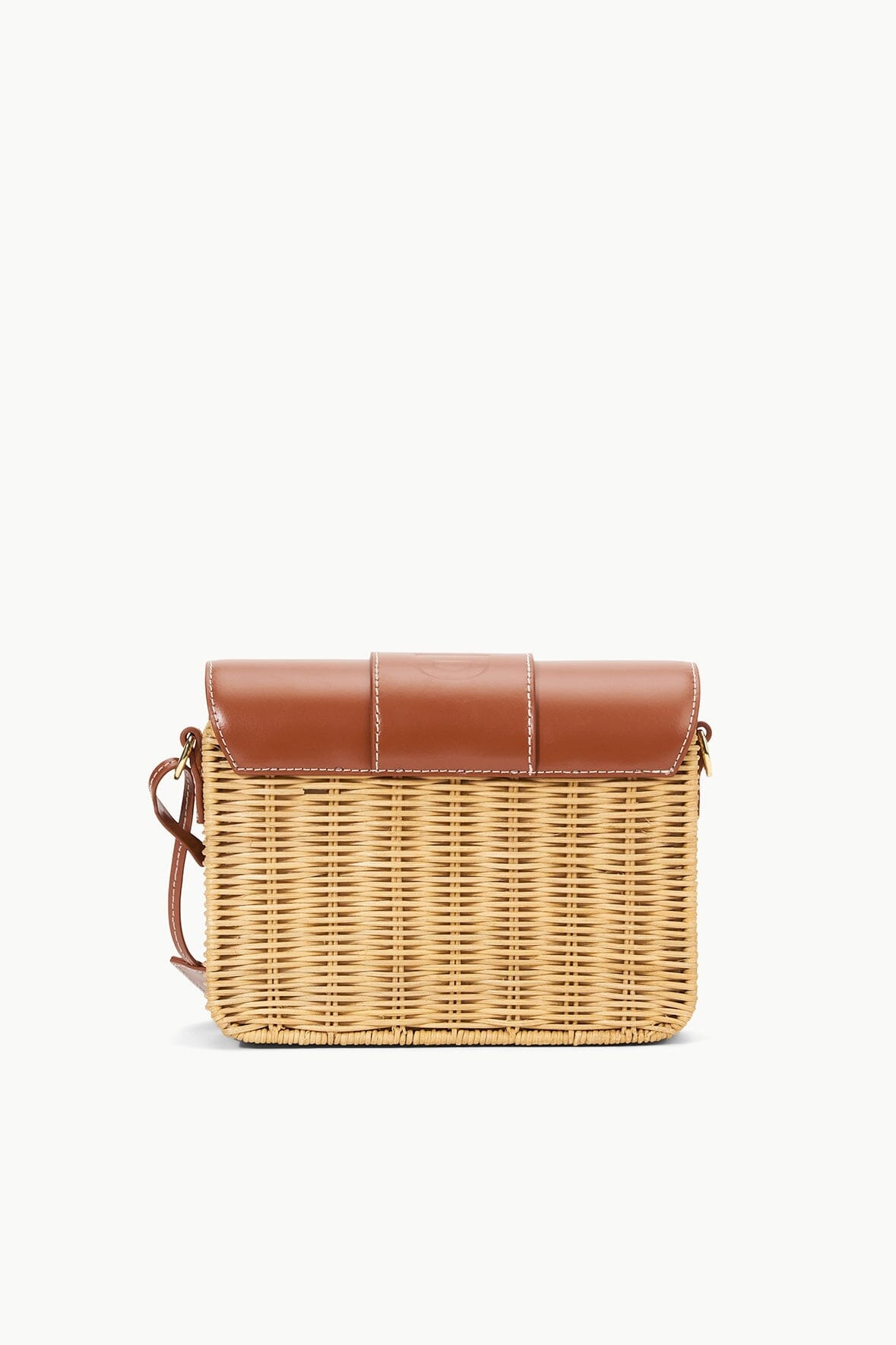 STAUD CHARLI WICKER CROSSBODY BAG NATURAL - 9