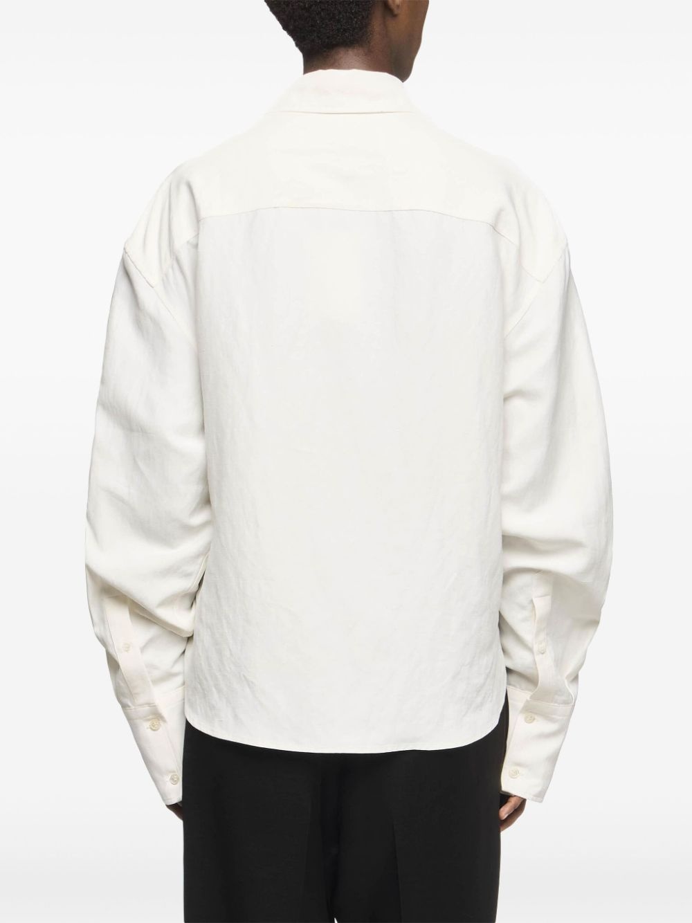 draped twisted shirt - 4