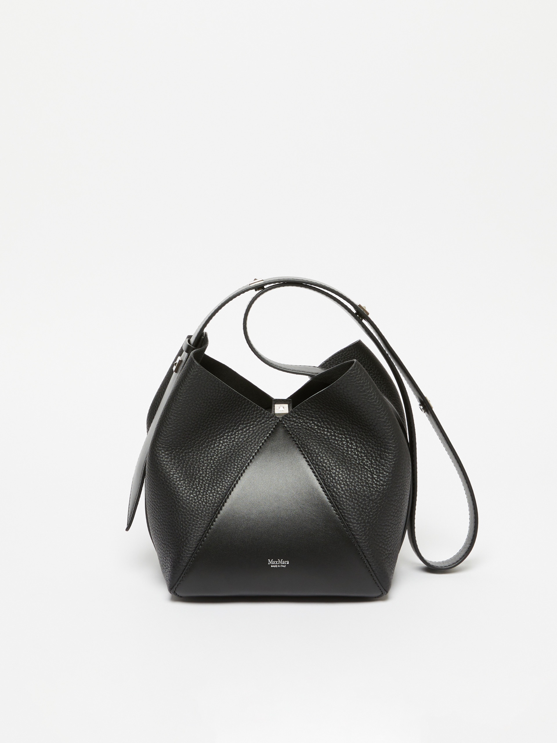 MMBUCKETS Small bucket bag in deer-print leather - 1