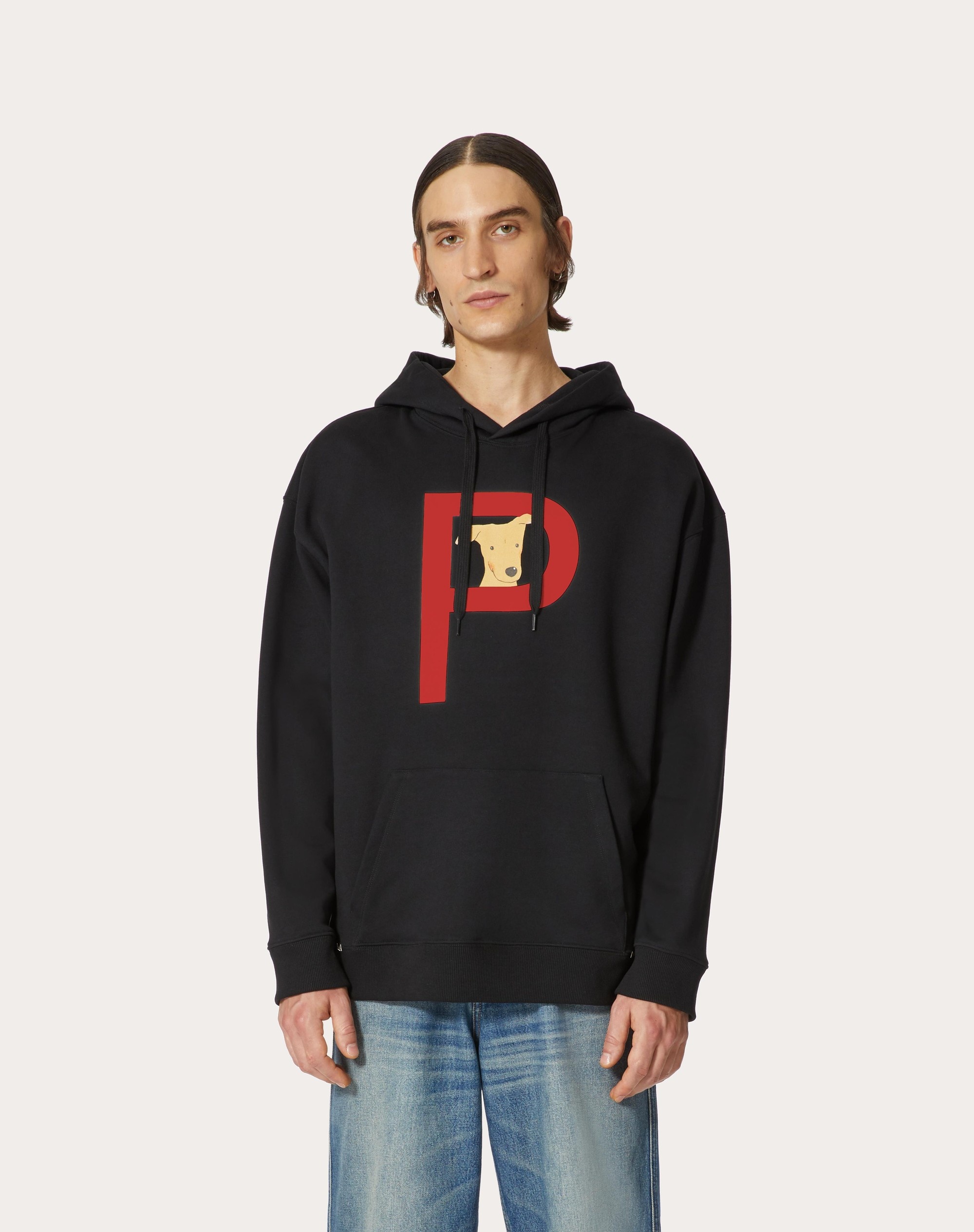 VALENTINO GARAVANI ROCKSTUD PET CUSTOMISABLE UNISEX HOODED SWEATSHIRT - 5
