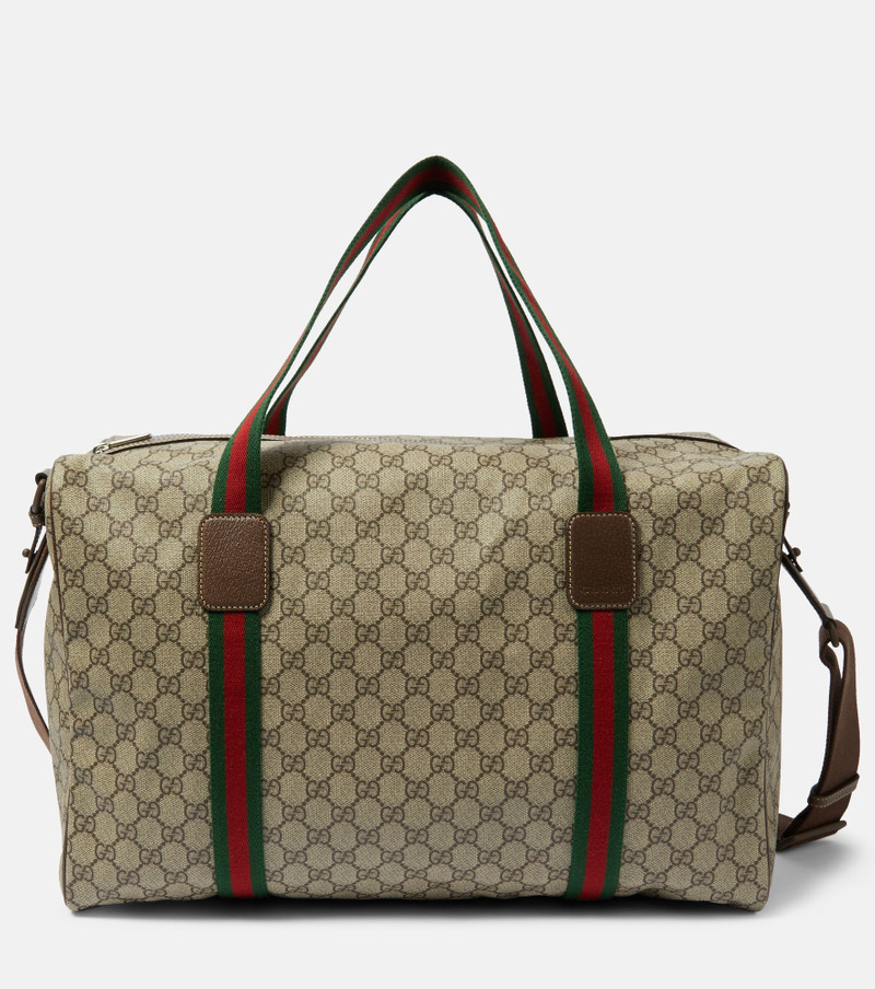 GG Supreme Large canvas duffle bag 1