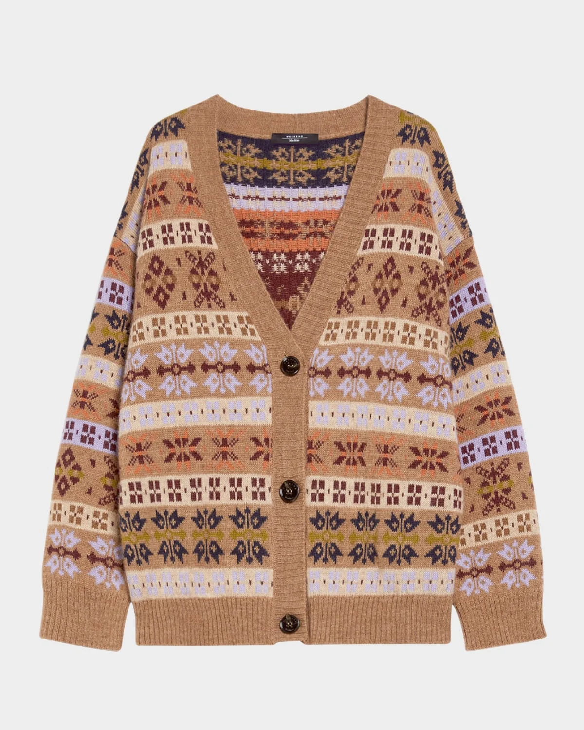 Eccelso Geometric Intarsia Sweater - 1