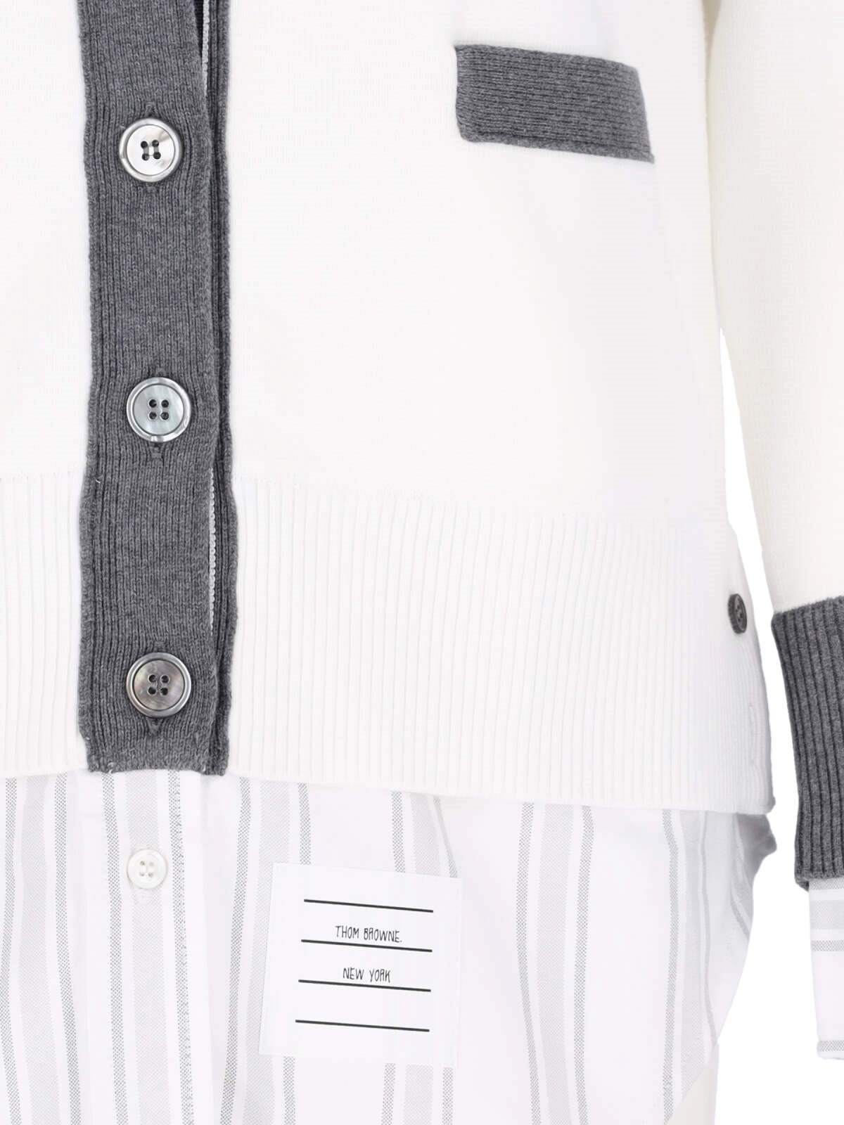 SHIRT DETAIL CARDIGAN - 4