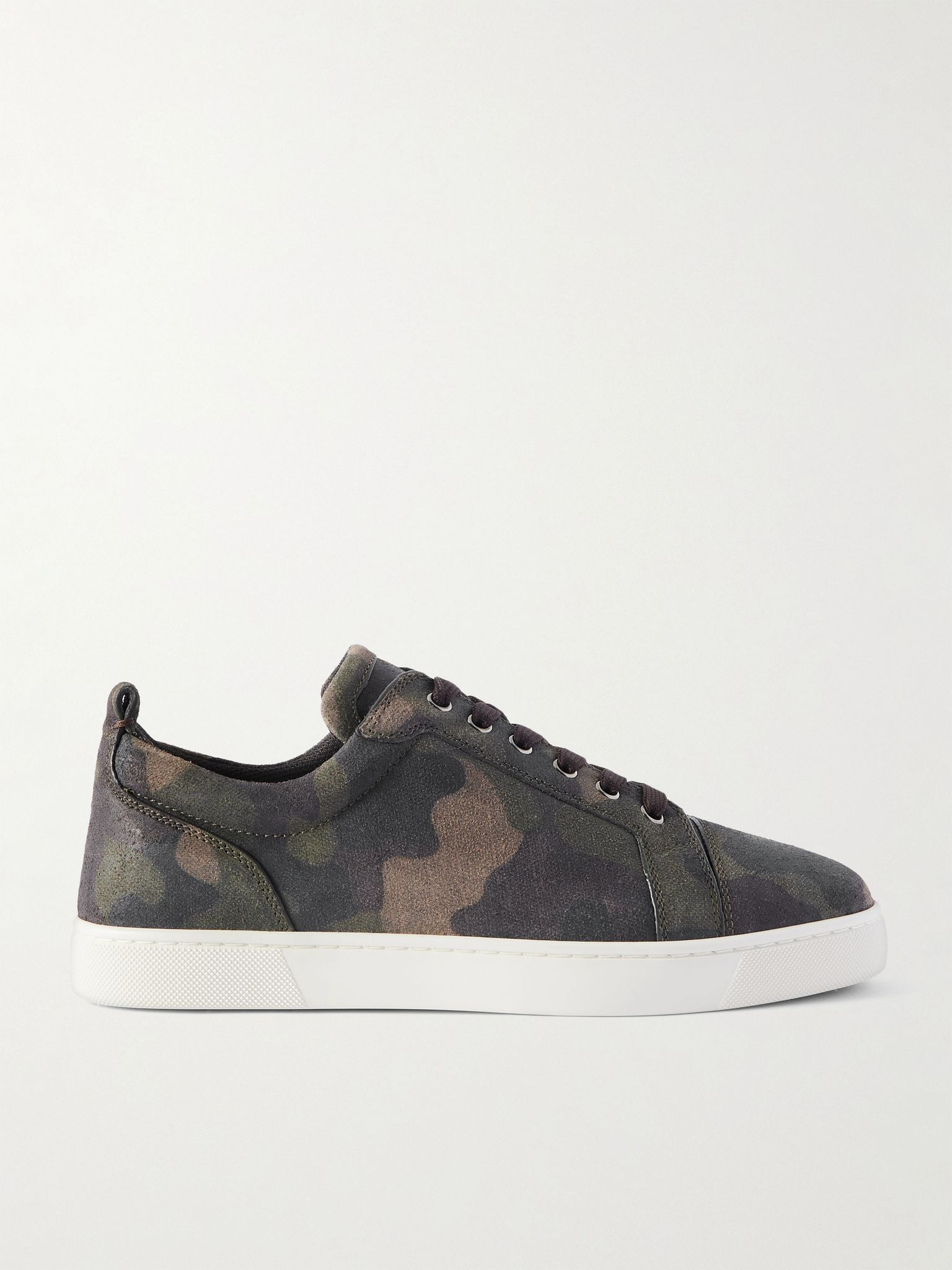 Louis Junior Camouflage-Print Nubuck Sneakers Green - 1