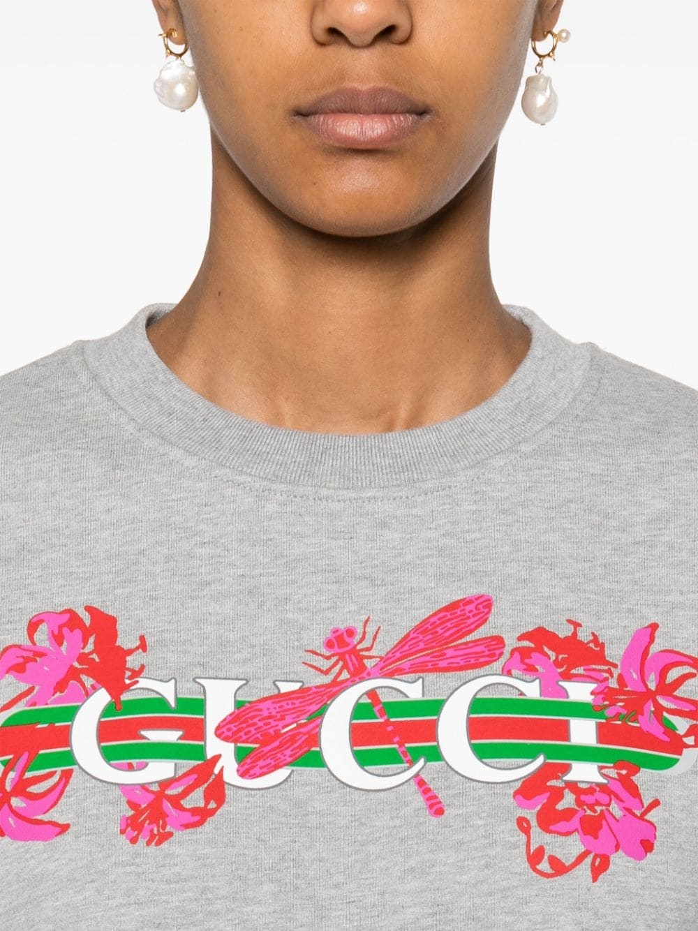 printed cotton sweatshirt - 5