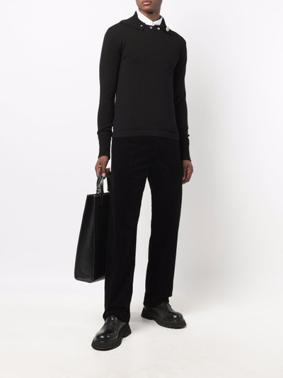 Jil Sander straight leg corduroy trousers outlook