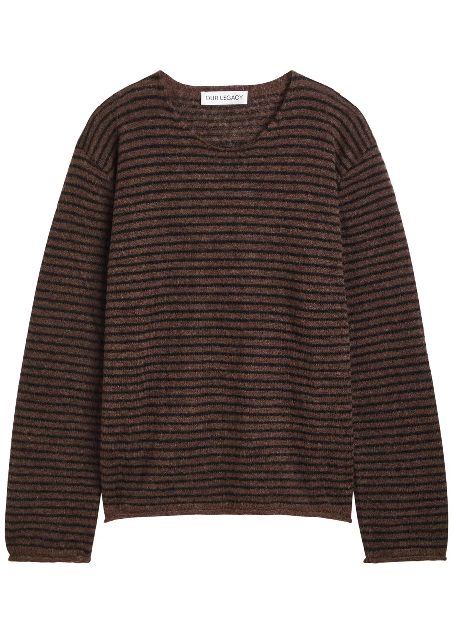 Our Legacy Rigid Striped Alpaca-blend Jumper - 1