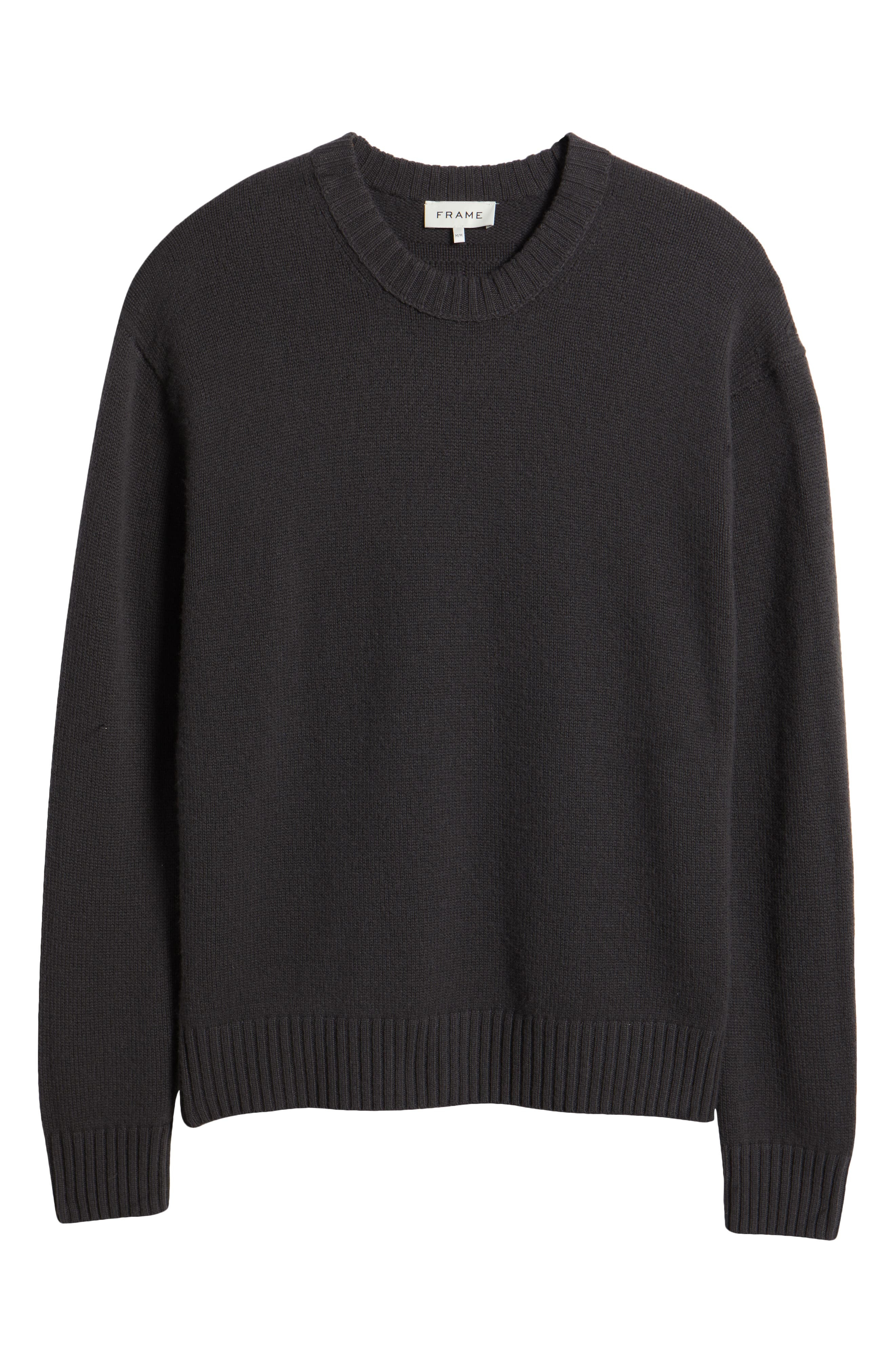 FRAME Cashmere Crewneck Sweater in Dark Grey at Nordstrom - 5