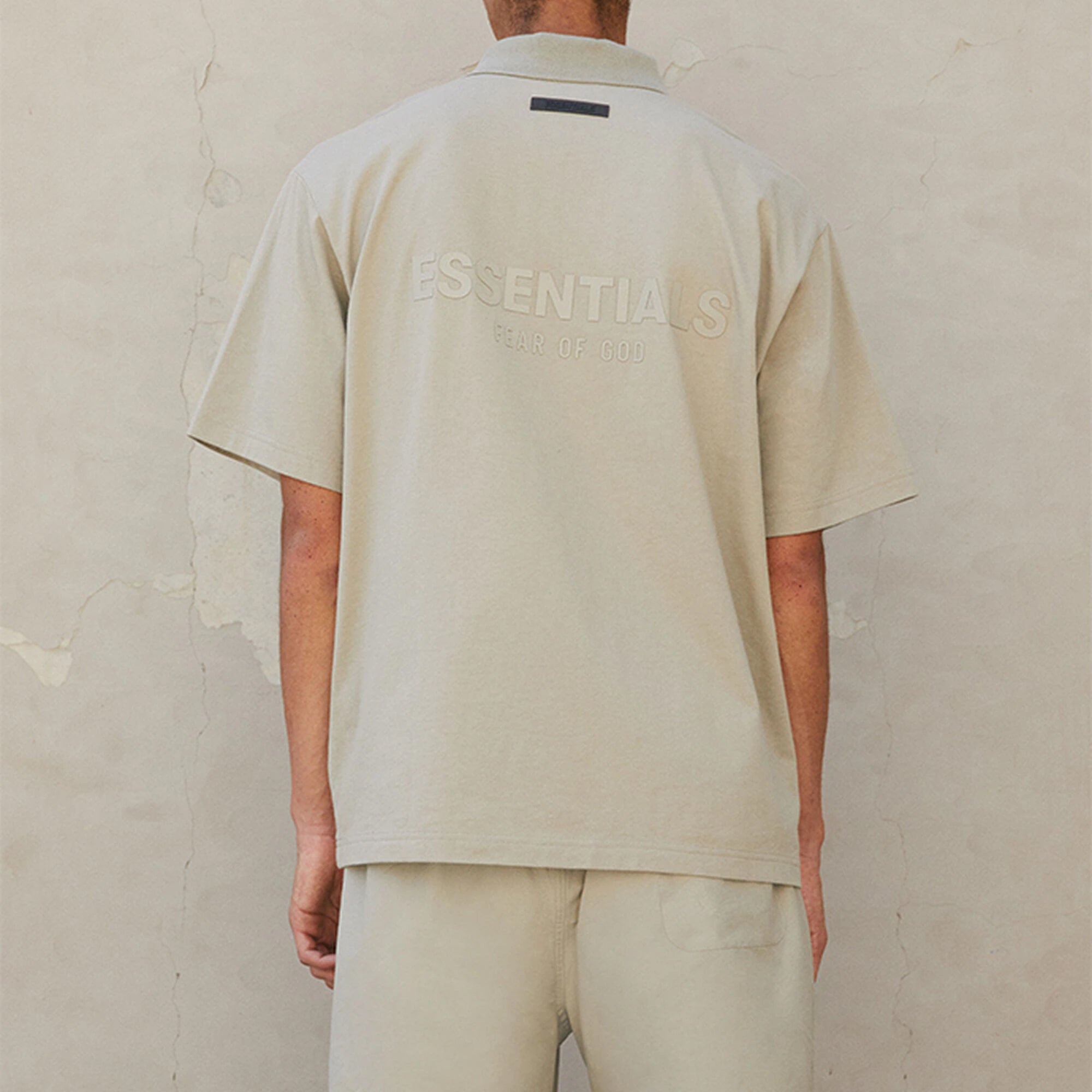 Fear of God Essentials FW21 Logo Polo Shirt 'Pistachio' FOG-FW21-005 - 7