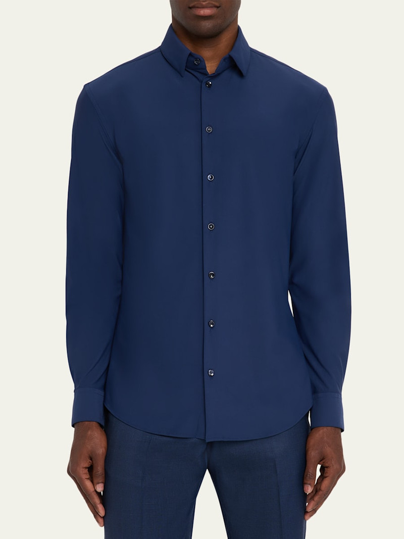 Men's Nylon-Stretch Slim Sport Shirt 4