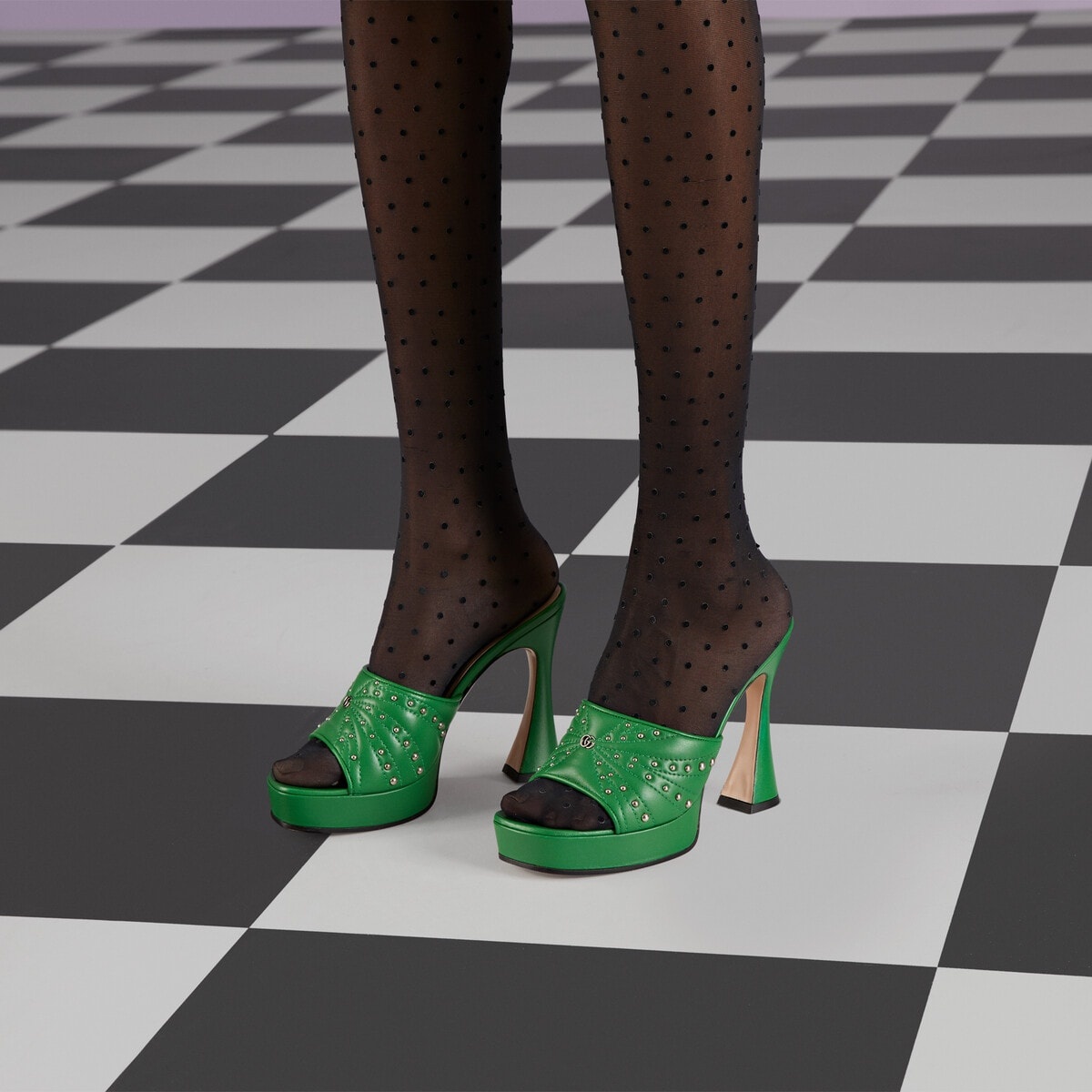 Women's heeled slide sandal - 3