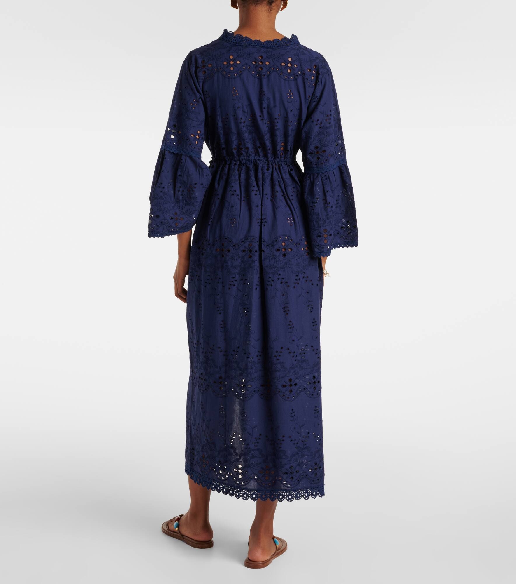 Tallulah broderie anglaise cotton kaftan - 3