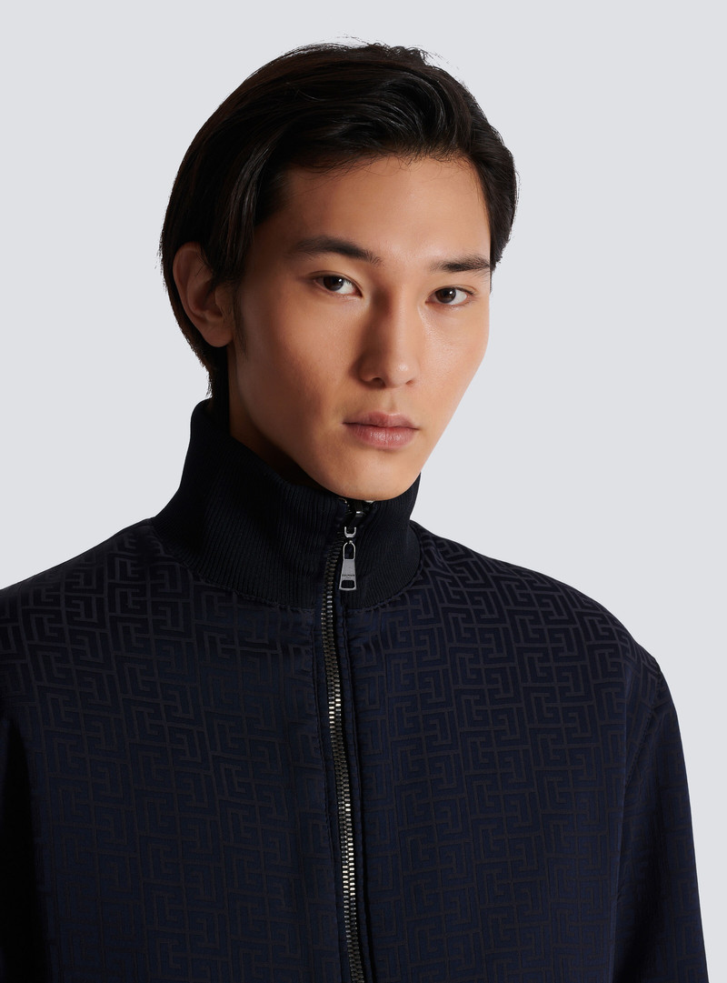 Reversible monogrammed bomber jacket 7