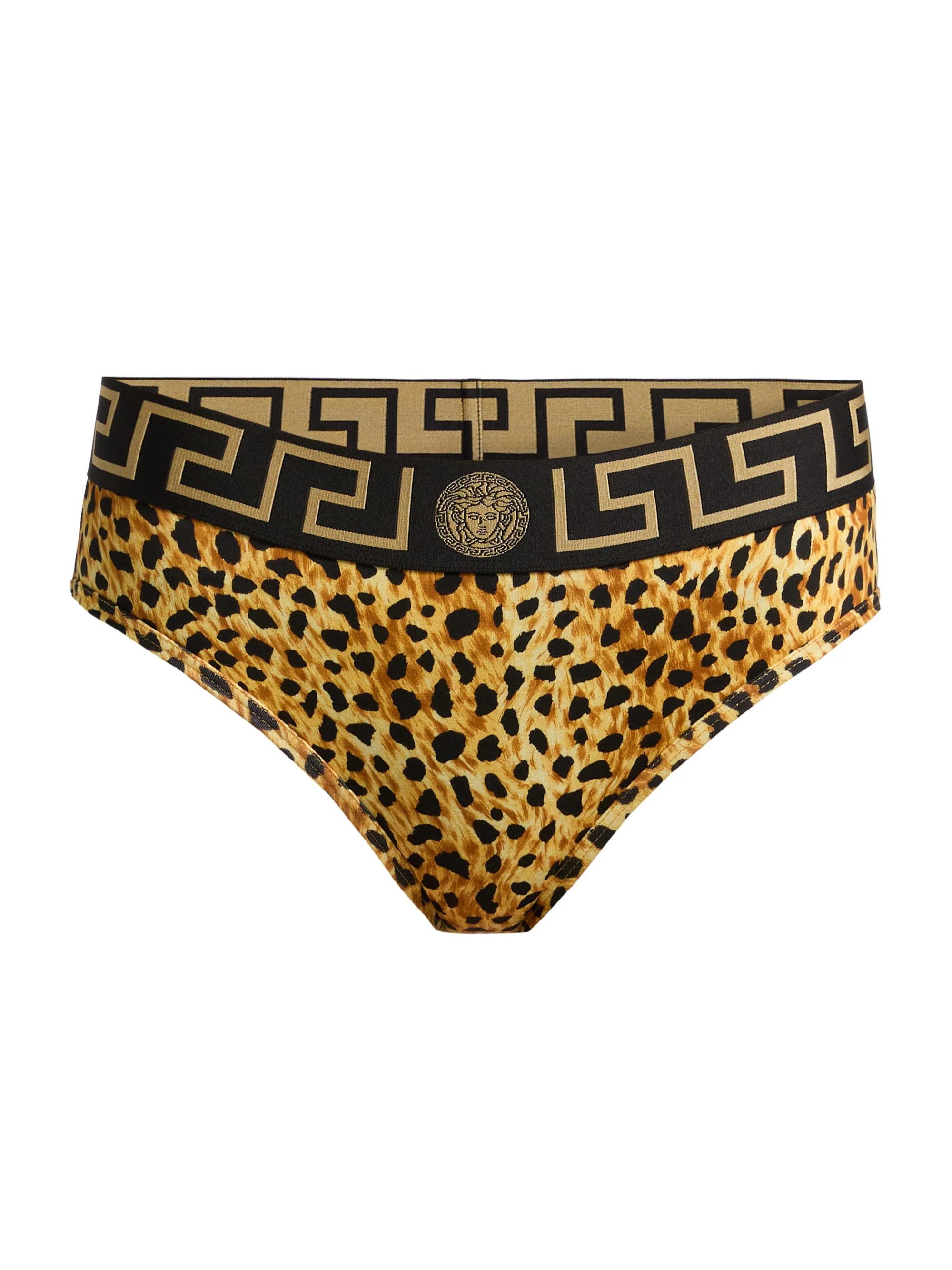 Women's Cheetah-Print Stretch-Cotton Jersey Underwear - Neutral - 1