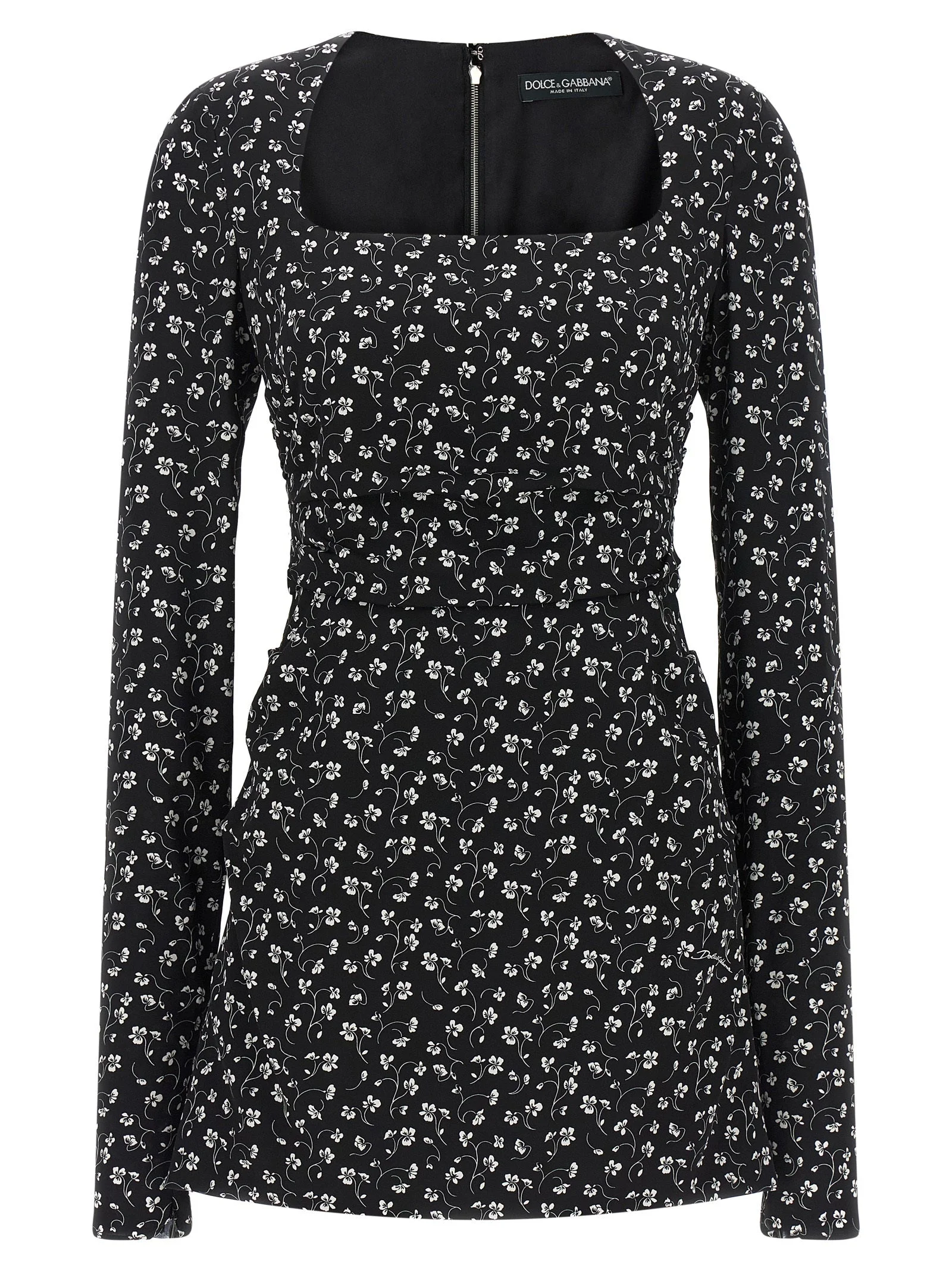 Dolce & Gabbana Women Black Flower Dress - 1