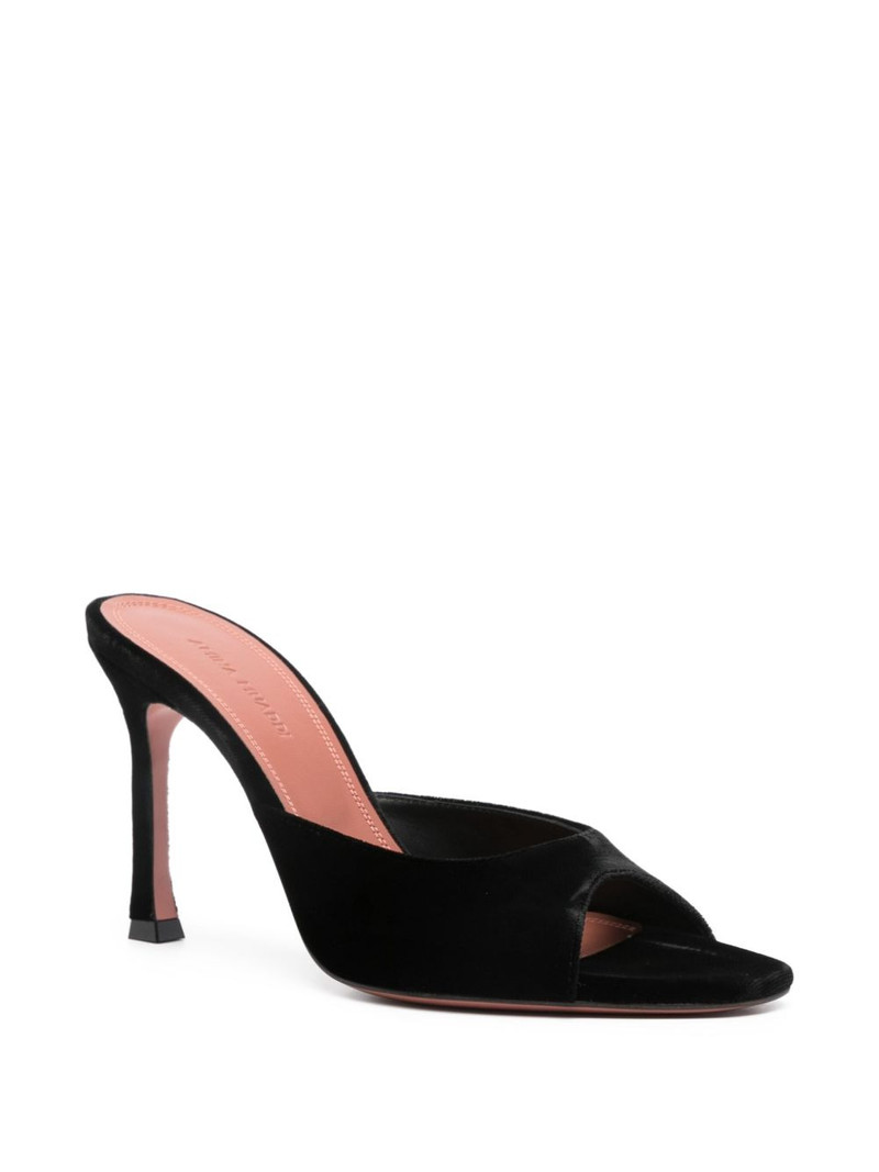 Amina Muaddi 95mm Alexa heeled mules outlook