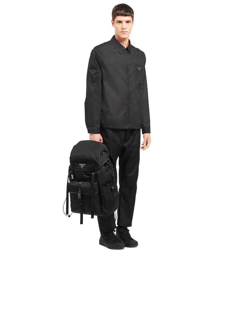 Re-Nylon and Saffiano leather backpack 7