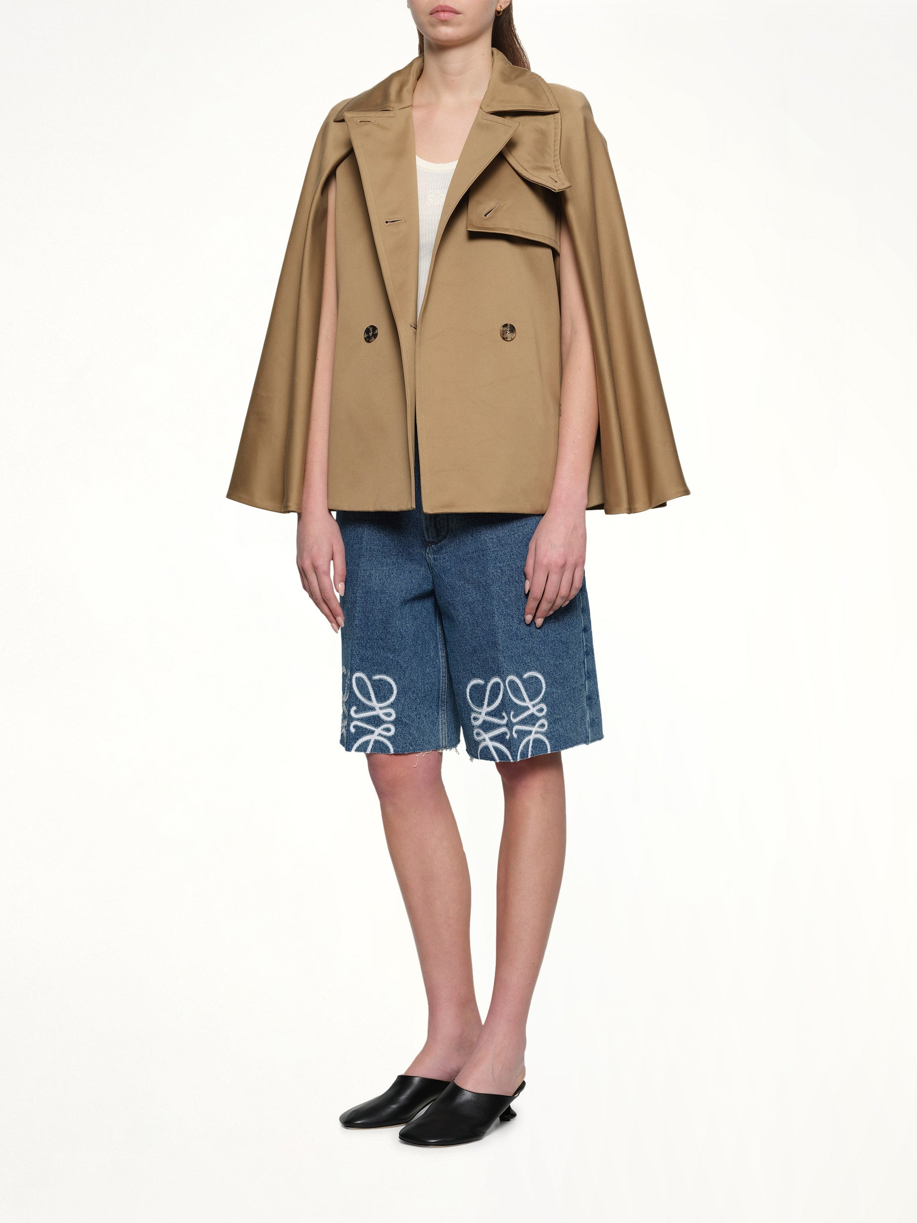 Cape Jacket in Beige - 4