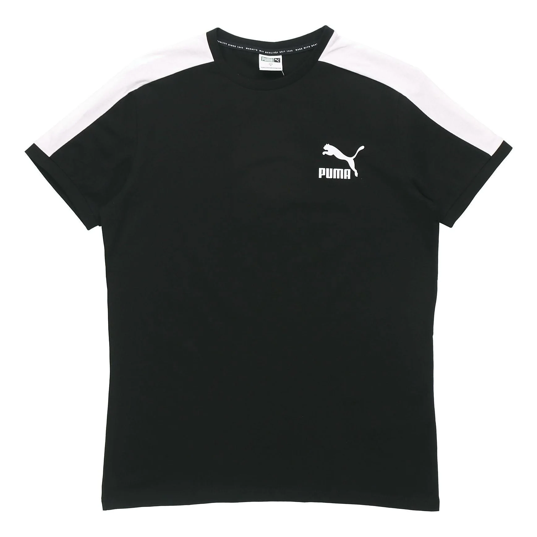 PUMA Iconic T7 Colorblock Short Sleeve Black 598251-01 - 1