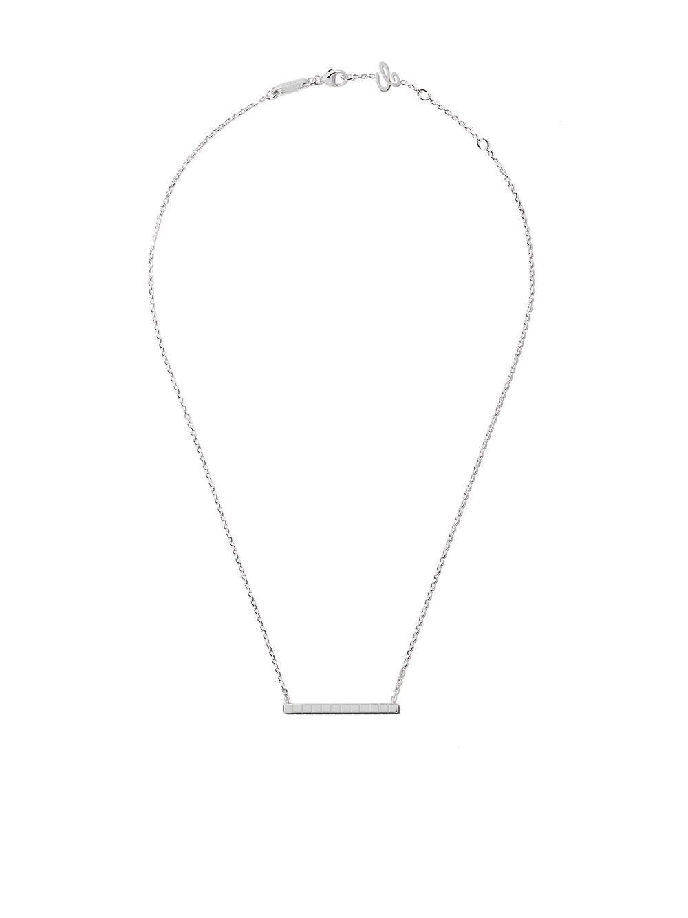 18kt white gold Ice Cube Pure necklace - 1