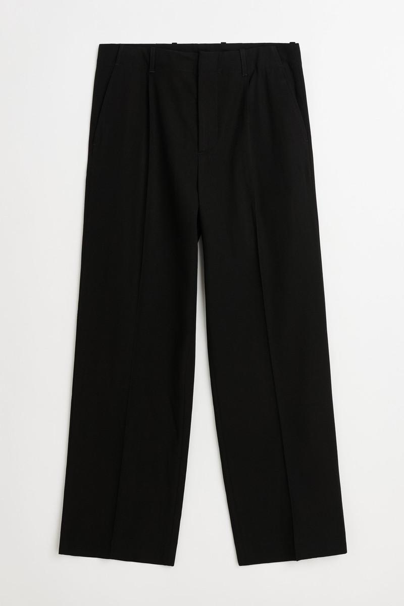 Borrowed Chino Black Lyo Wool 1