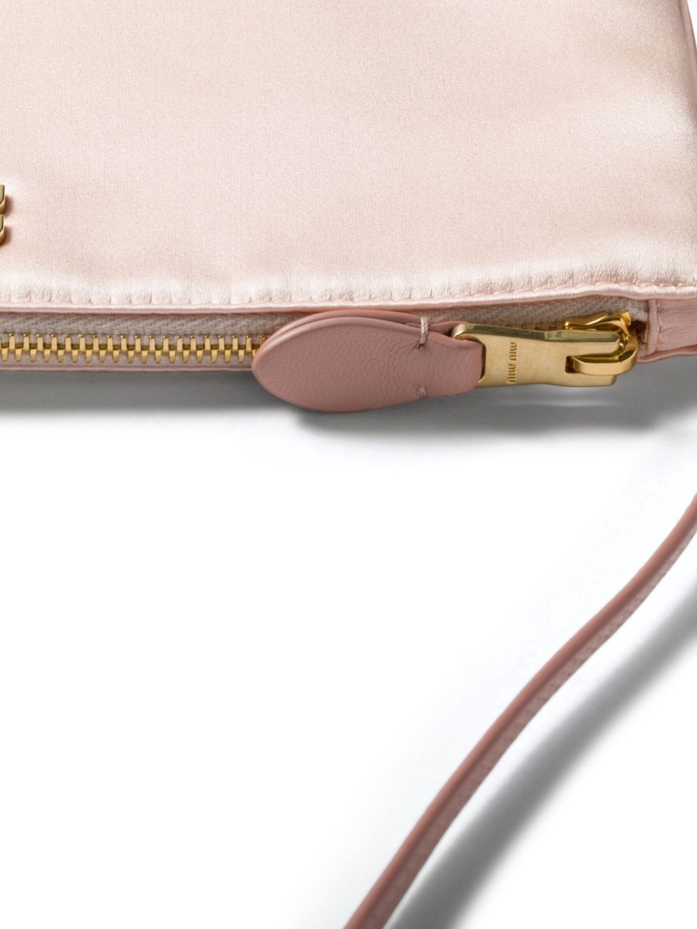 logo-lettering clutch bag - 3
