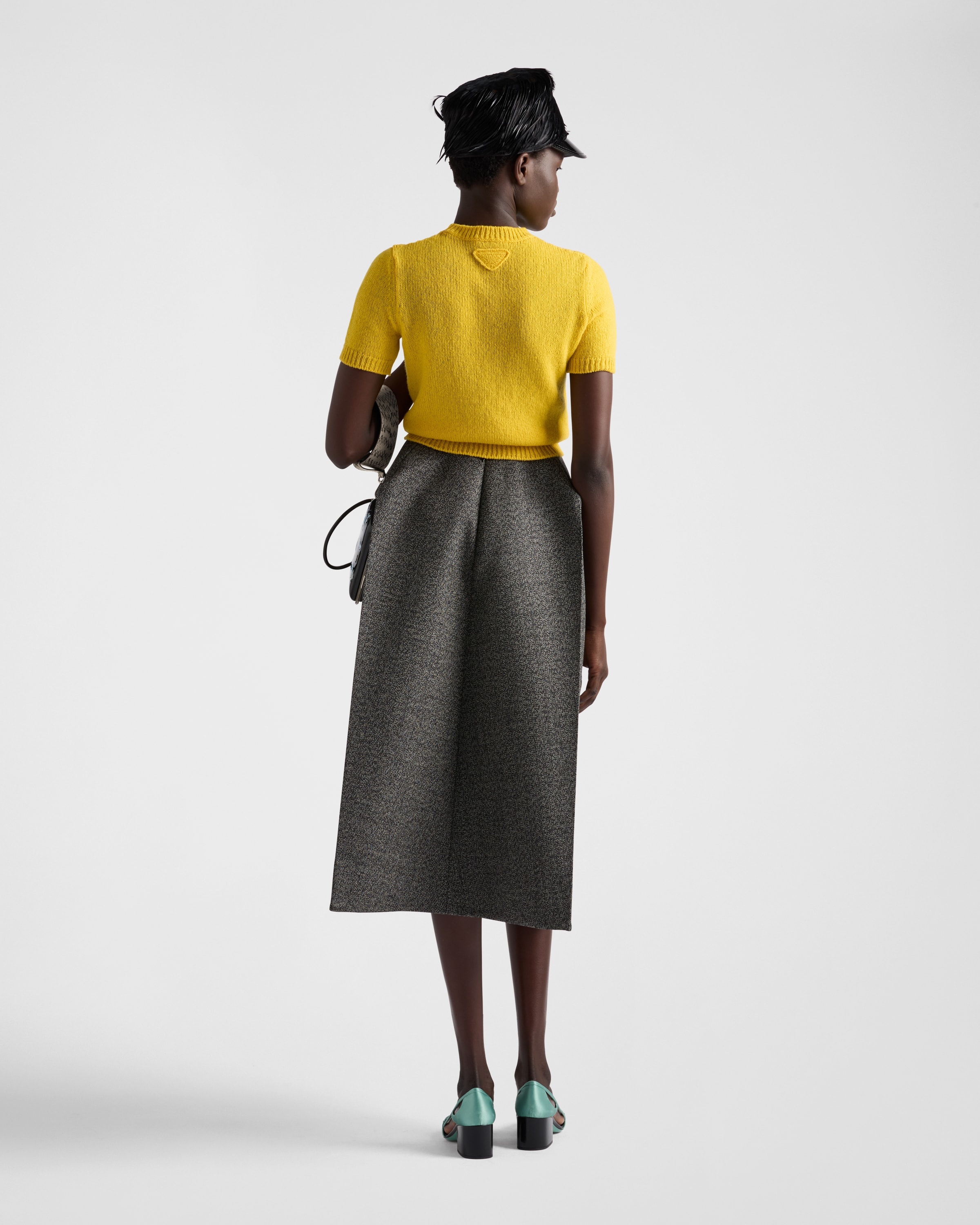 Mouliné midi-skirt - 5
