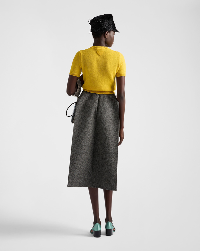 Mouliné midi-skirt 5