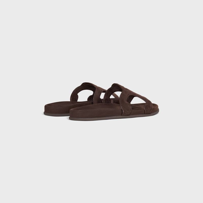 CELINE TRIOMPHE SLIDE IN SUEDE CALFSKIN outlook