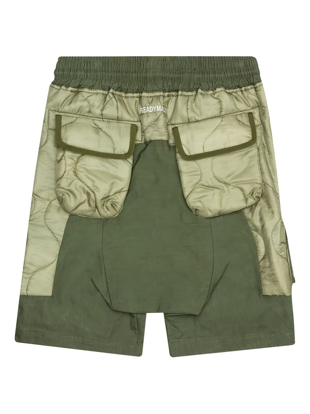 quilted cargo shorts - 2