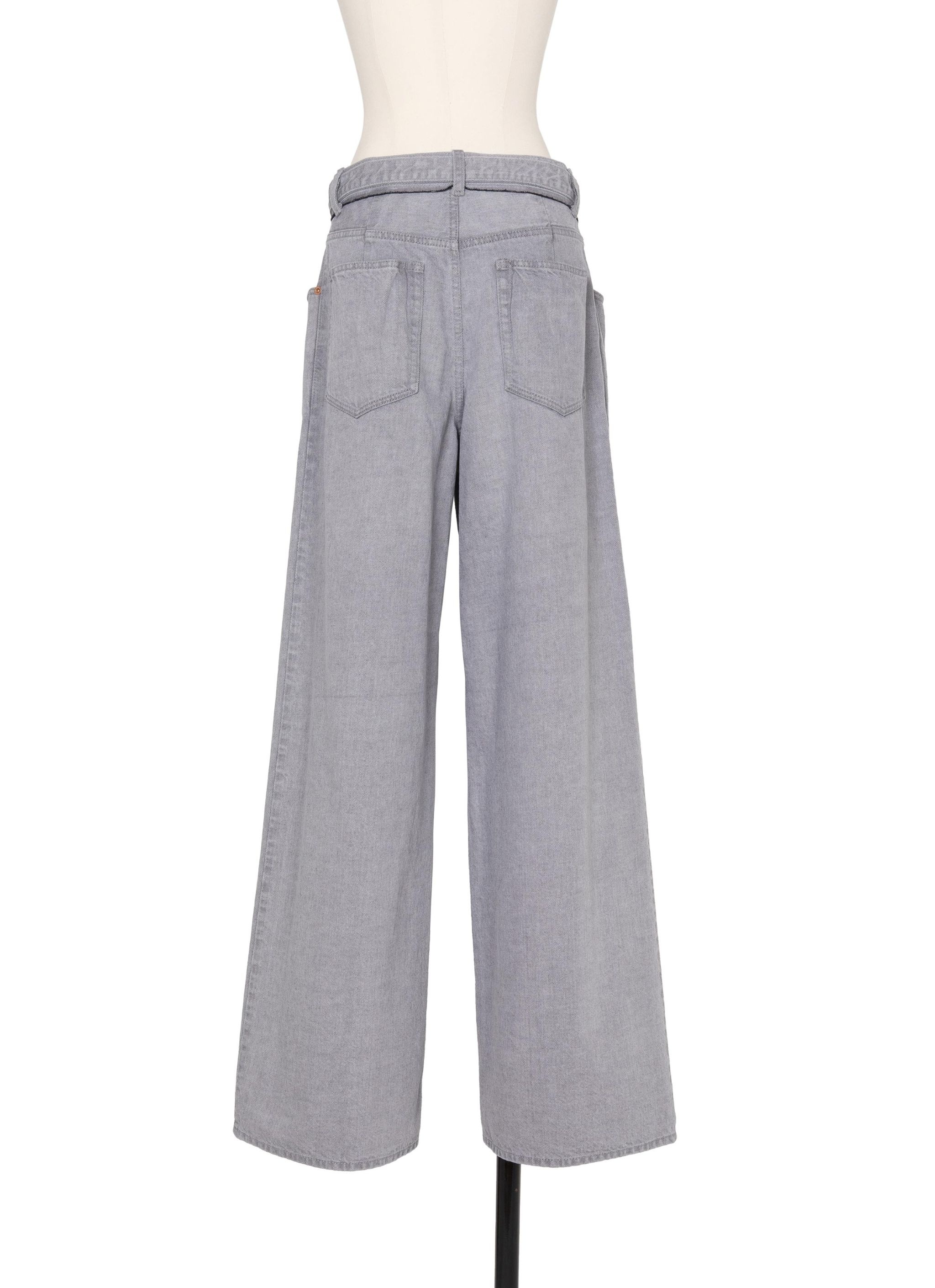 Wide Denim Pants - 3