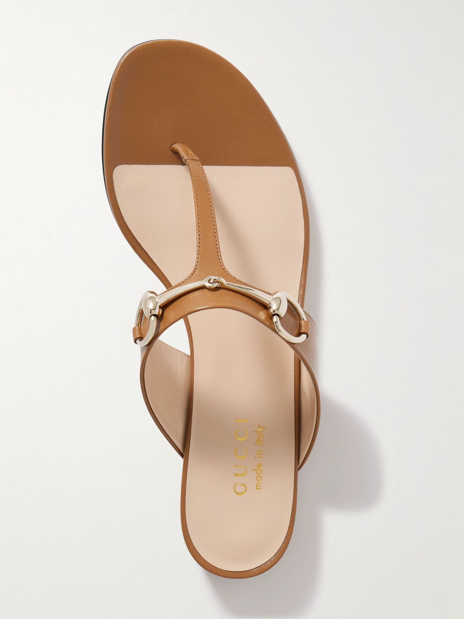 Lady Horsebit leather sandals Brown - 5