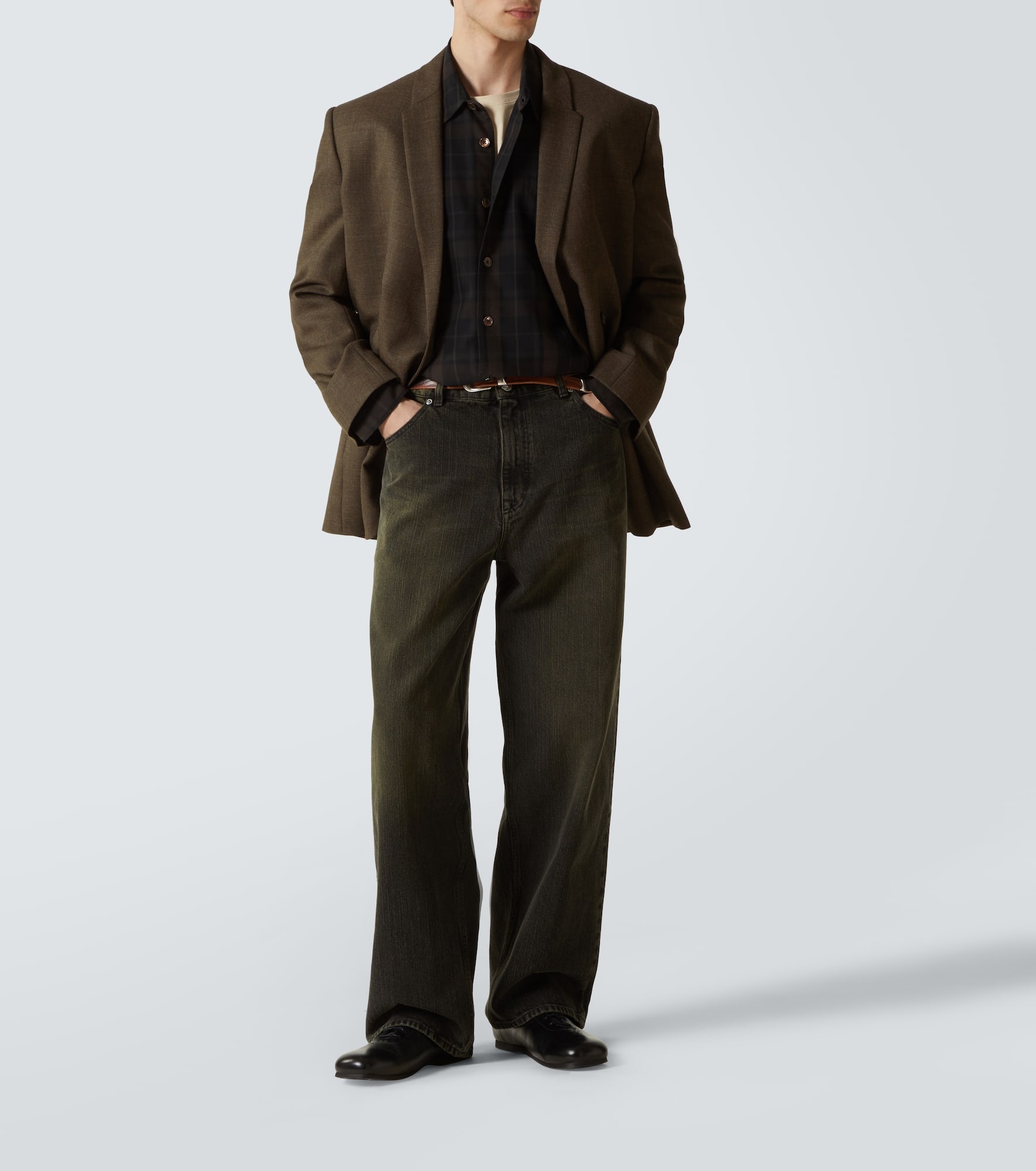 Borrowed checked shirt - 2