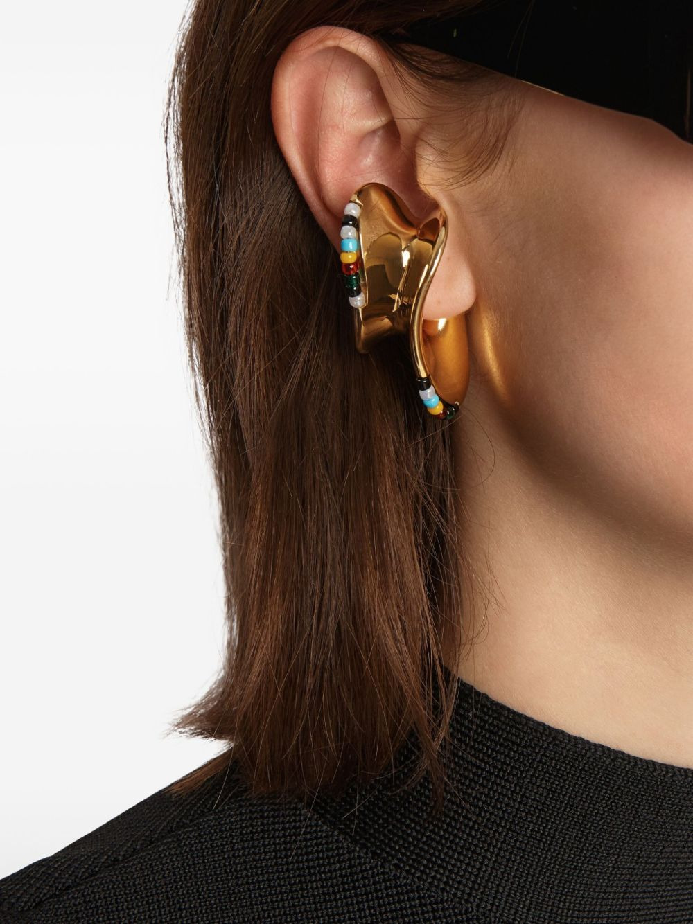 beaded shadow ear cuff - 2