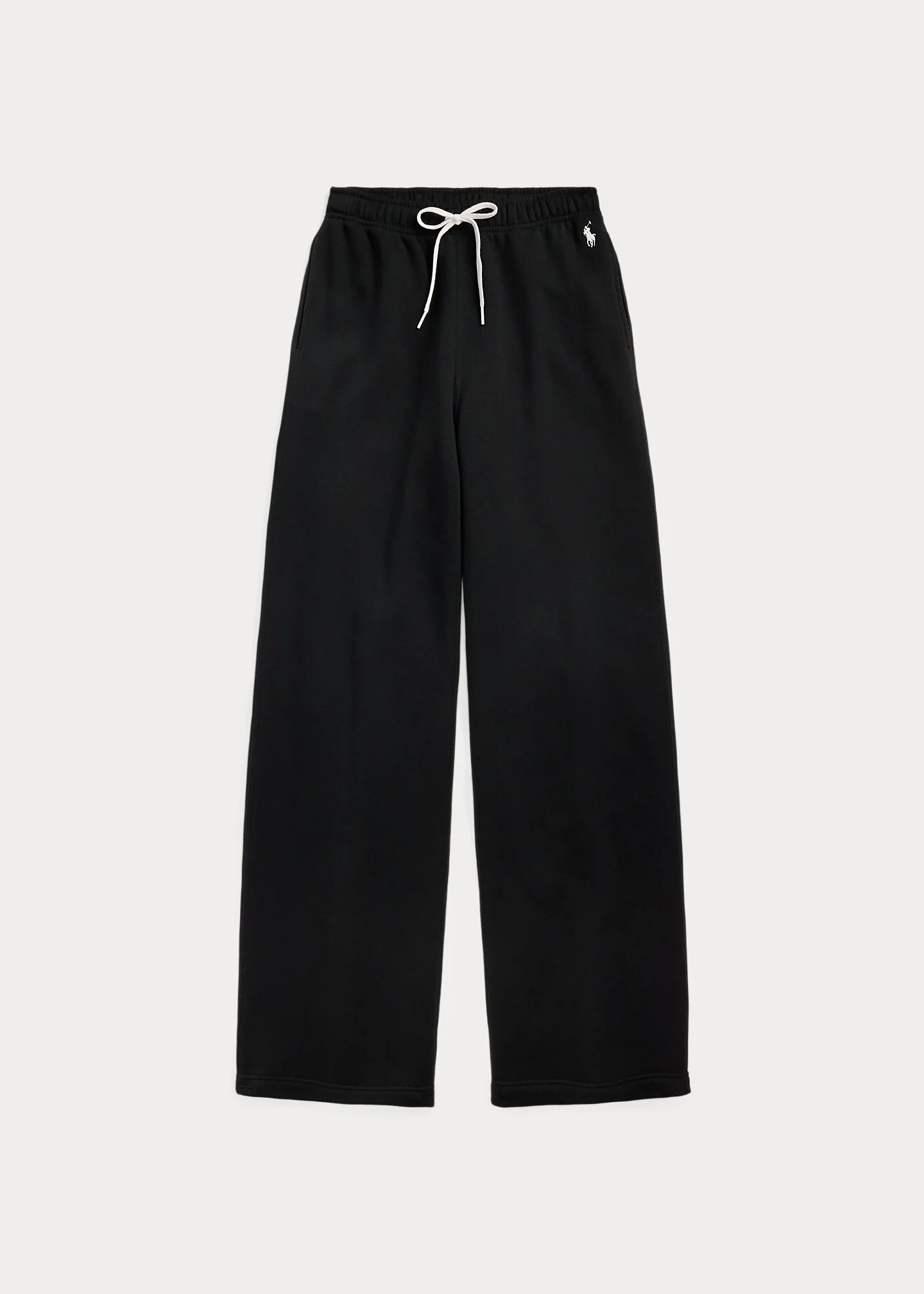 Drawstring Fleece Wide-Leg Sweatpant - 1